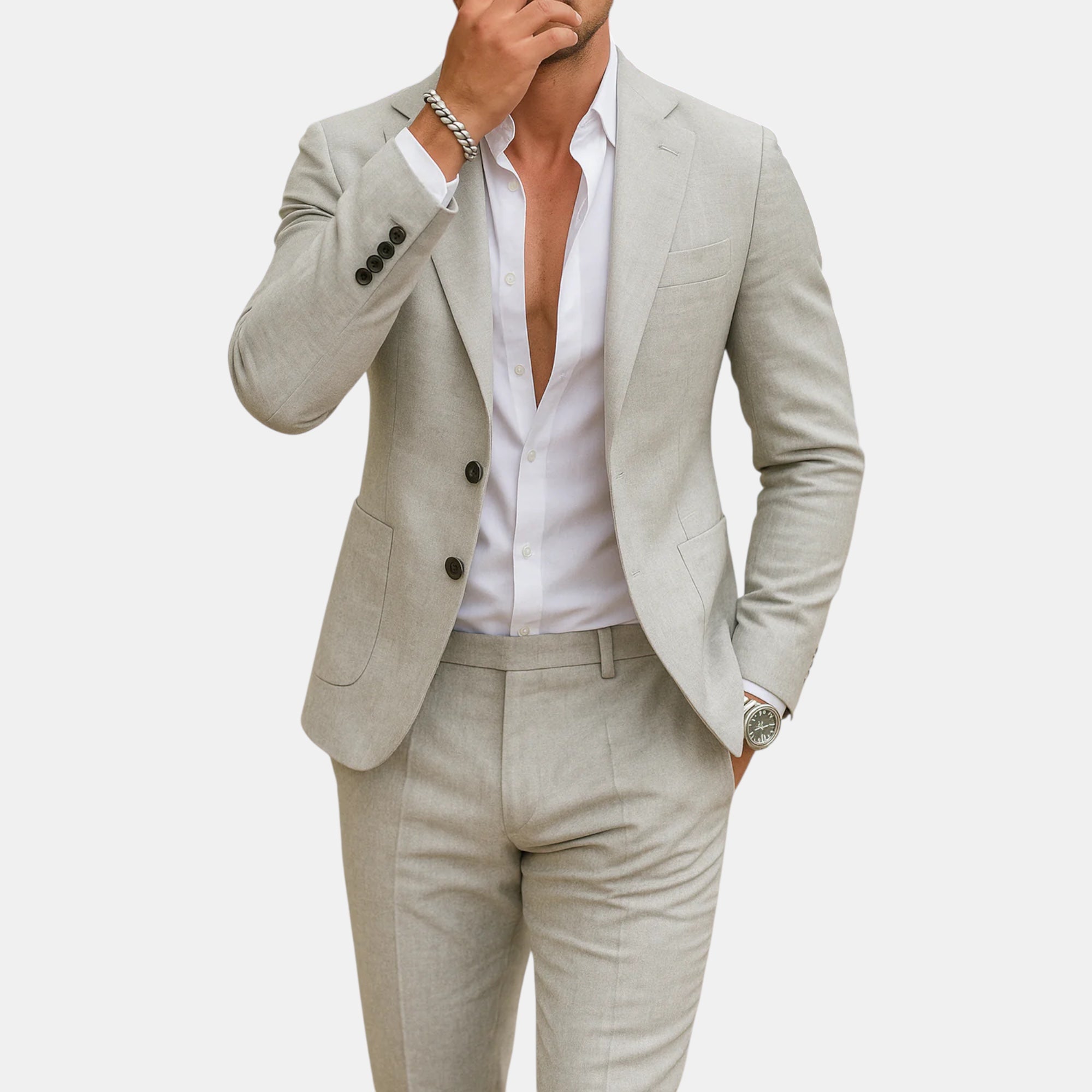 Ellmont London | Men's Linen Suit for Weddings & Summer Events