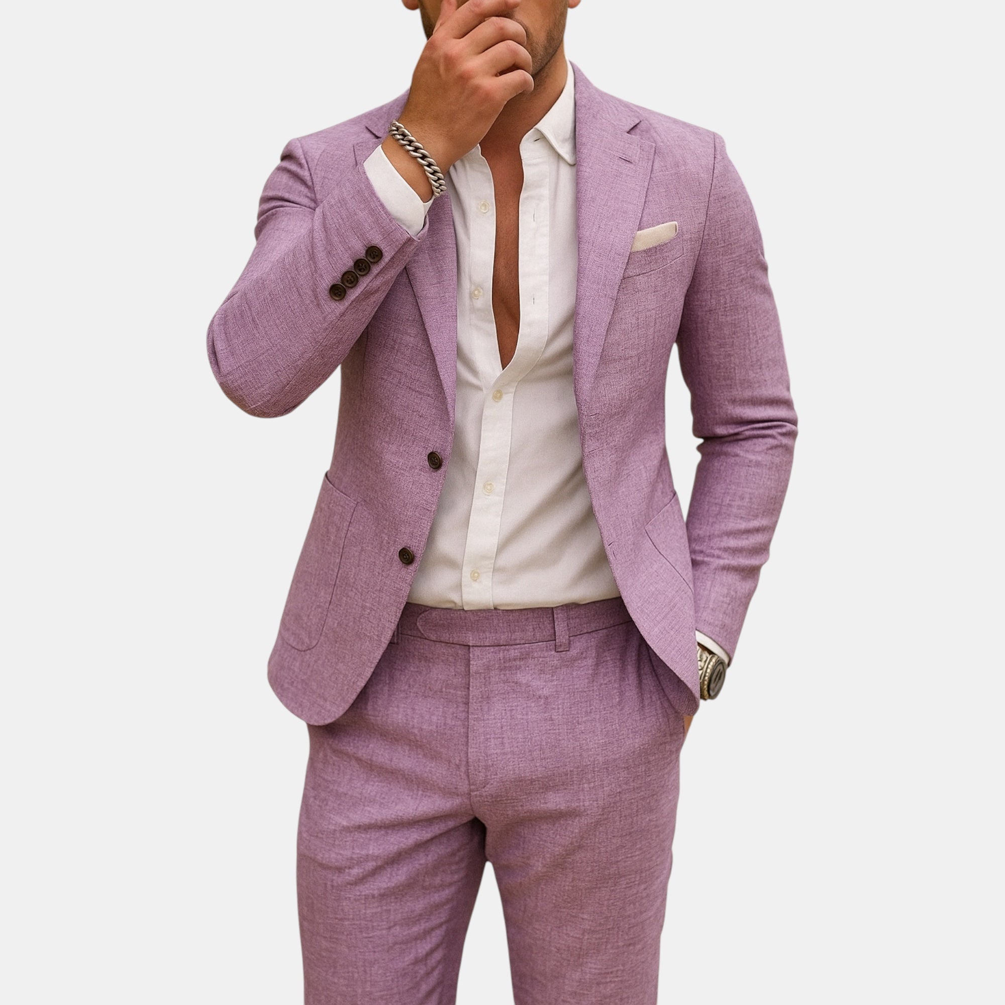 Ellmont London | Men's Linen Suit for Weddings & Summer Events