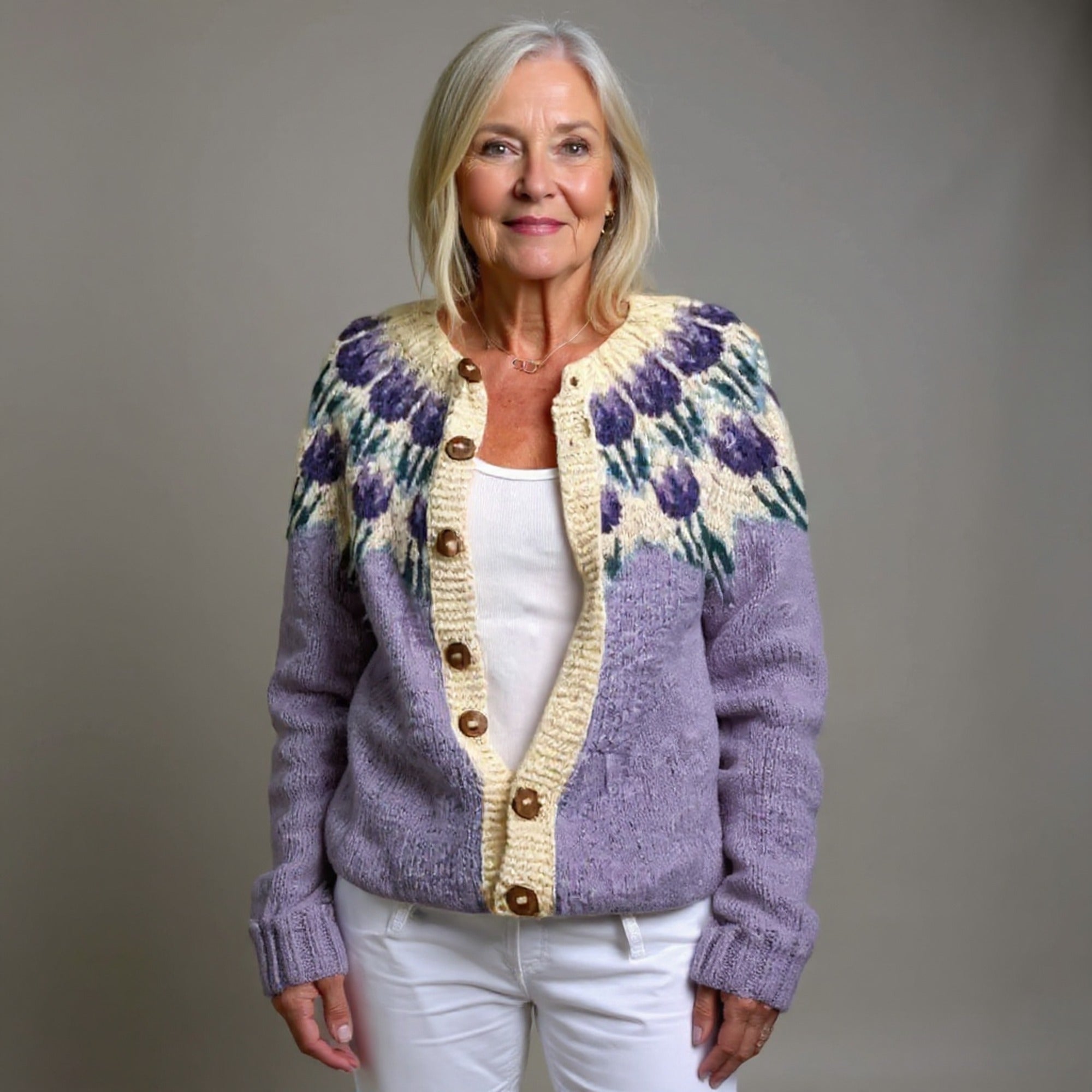 Livia | Vintage Icelandic Cardigan - S