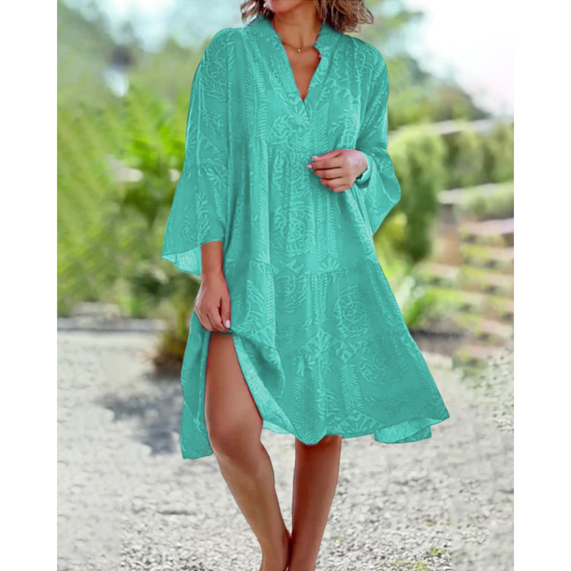 Isabelle | Joyce - Elegant Boho Chic Dress - Green (Almost sold out)