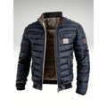 Finn 2 | Men's Quilted Puffer Jacket - Navy Blue