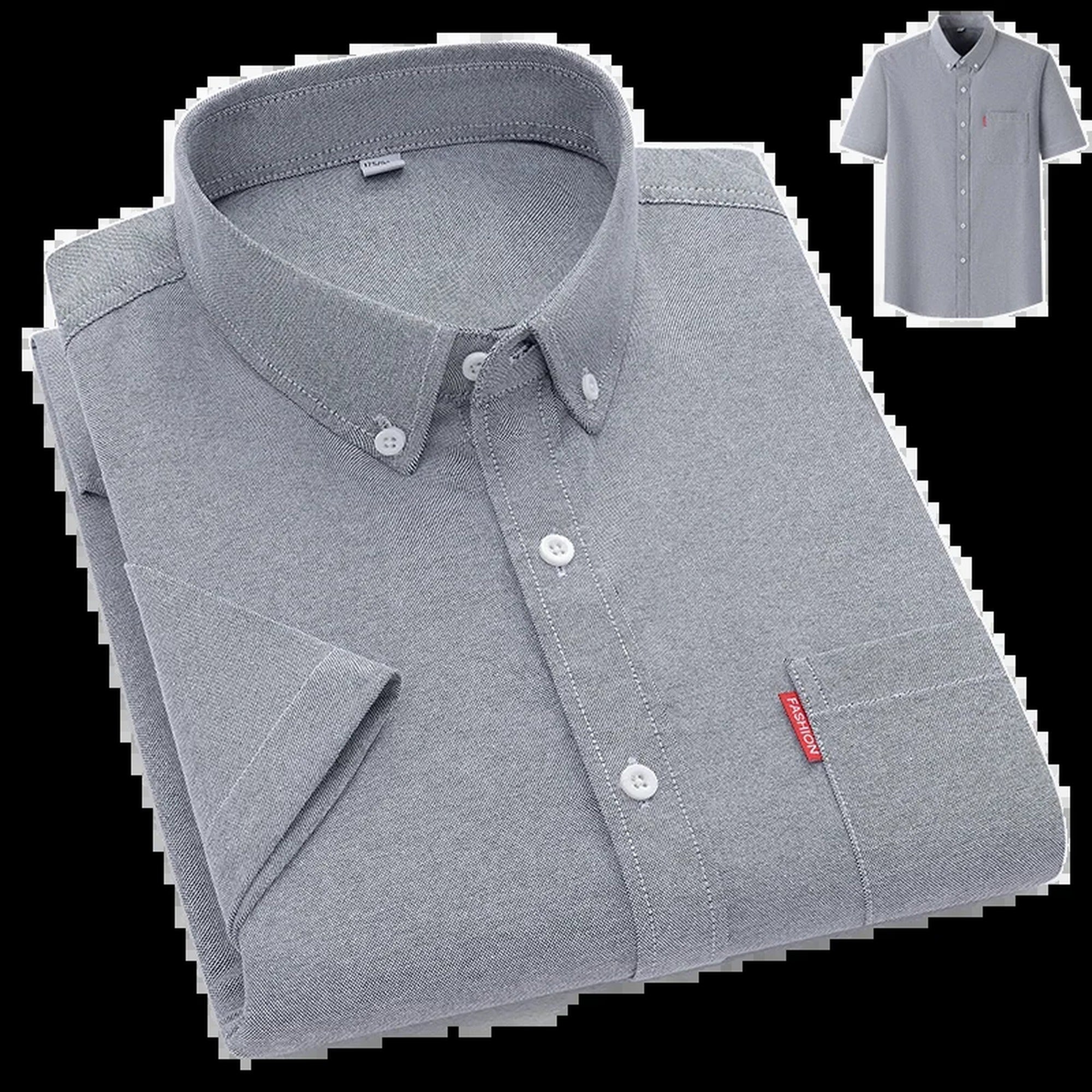 Ben | Lightweight Cotton Summer Shirt - Gray
