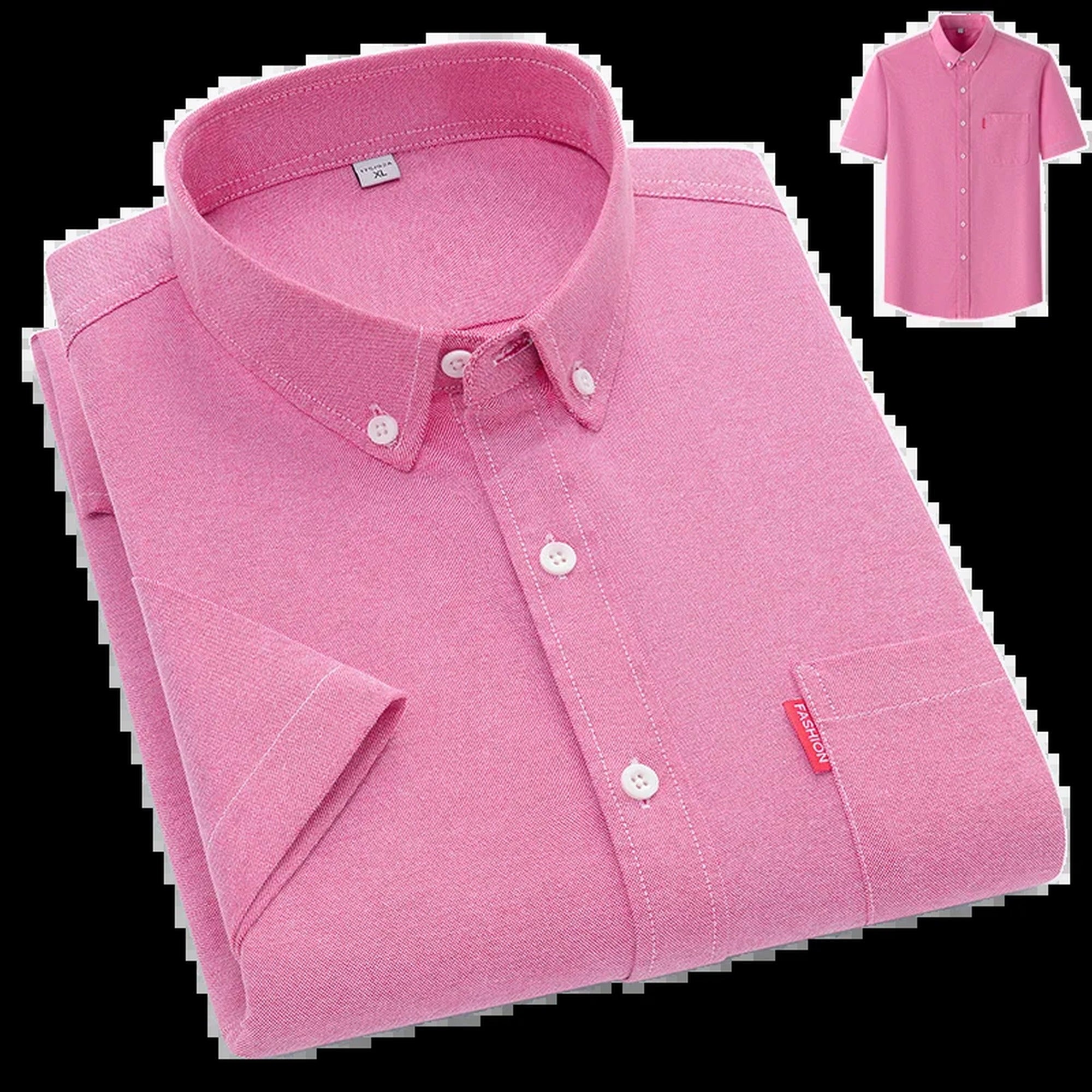 Ben | Lightweight Cotton Summer Shirt - Pink