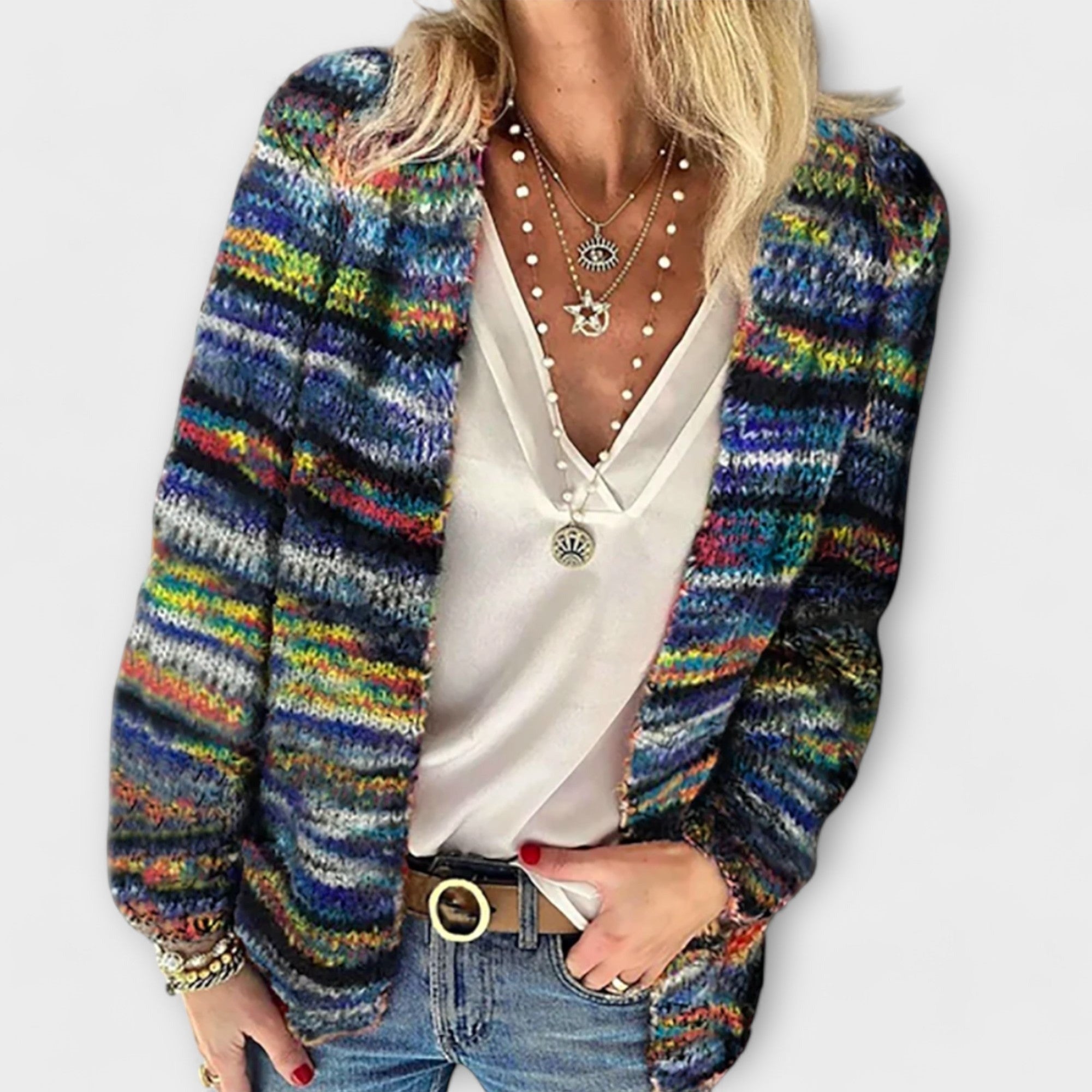 Sofia | Comfortable Cardigan - Blue