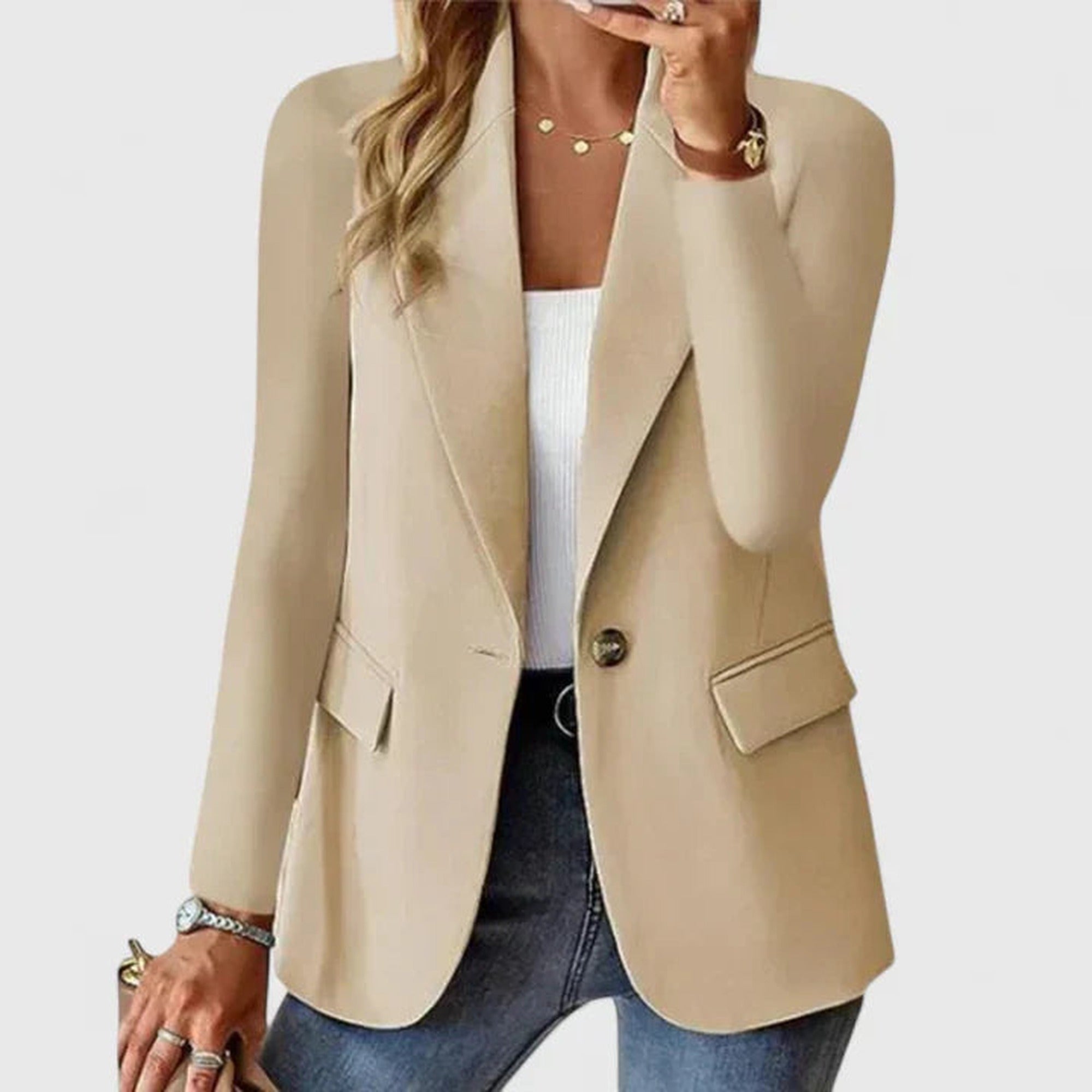 Alice | Elegant Blazer - Beige