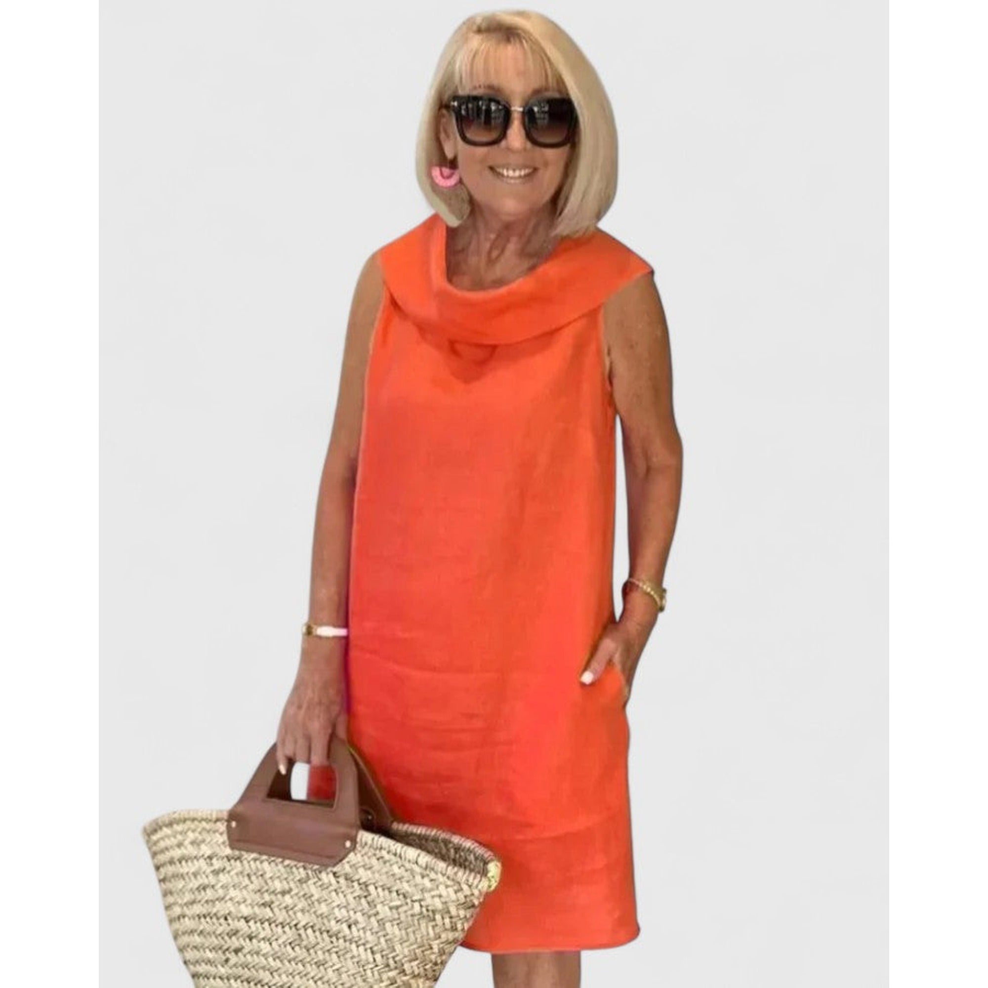 Vicky | Elegant Dress - Orange