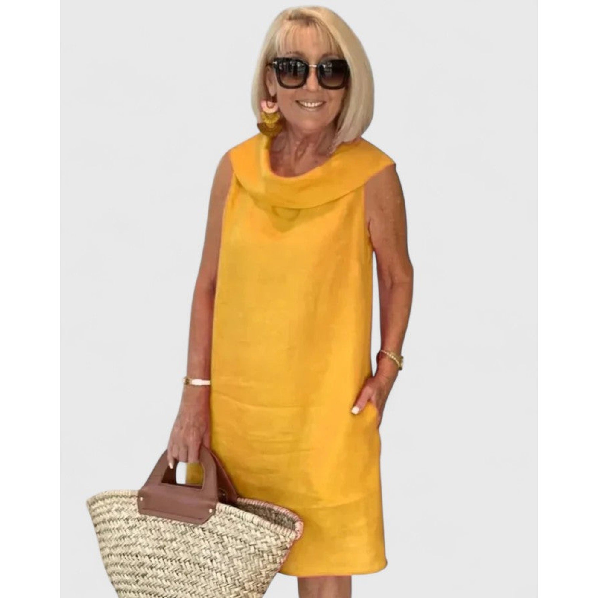 Vicky | Elegant Dress - Yellow