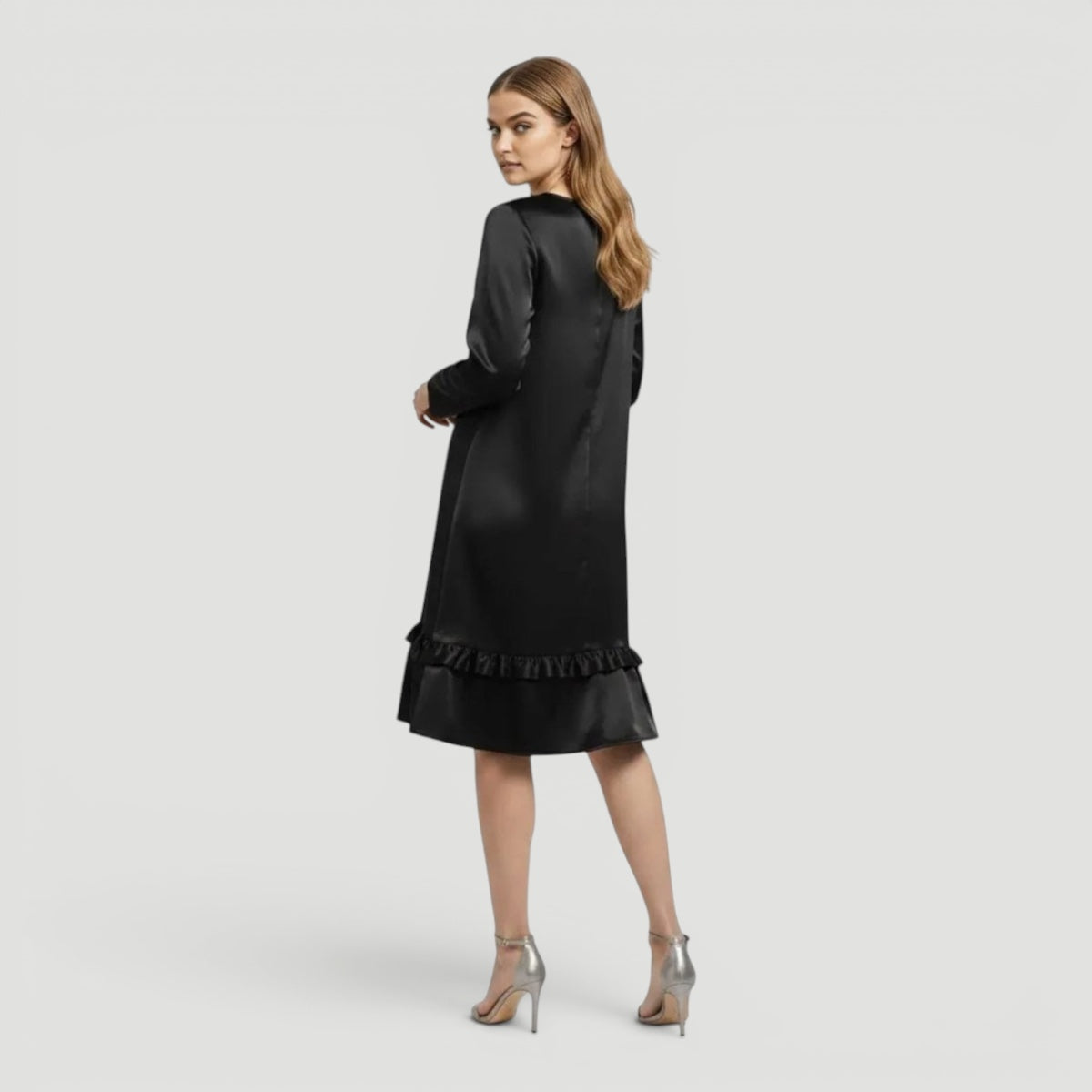 Ellmont London | Women’s Satin Dress Elegant Evening Slim Fit