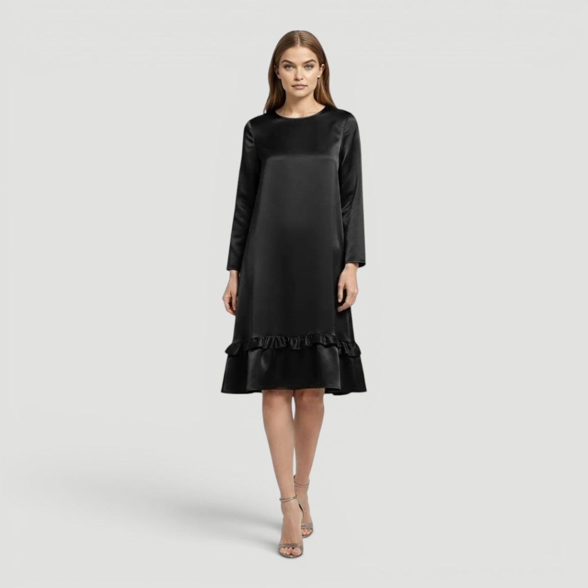 Ellmont London | Women’s Satin Dress Elegant Evening Slim Fit