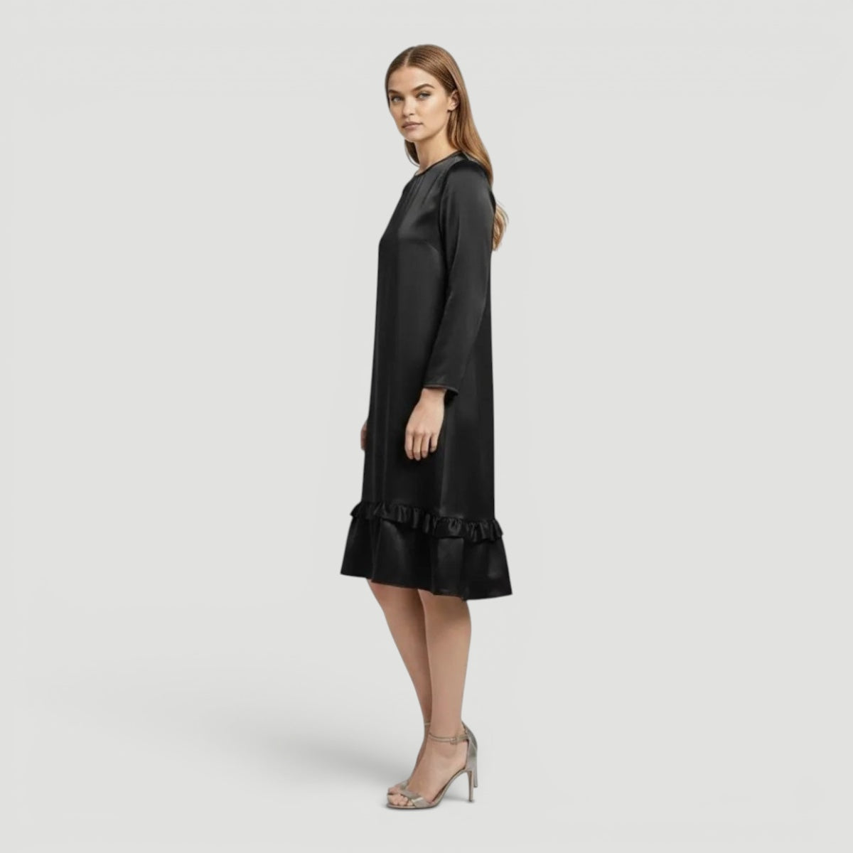 Ellmont London | Women’s Satin Dress Elegant Evening Slim Fit