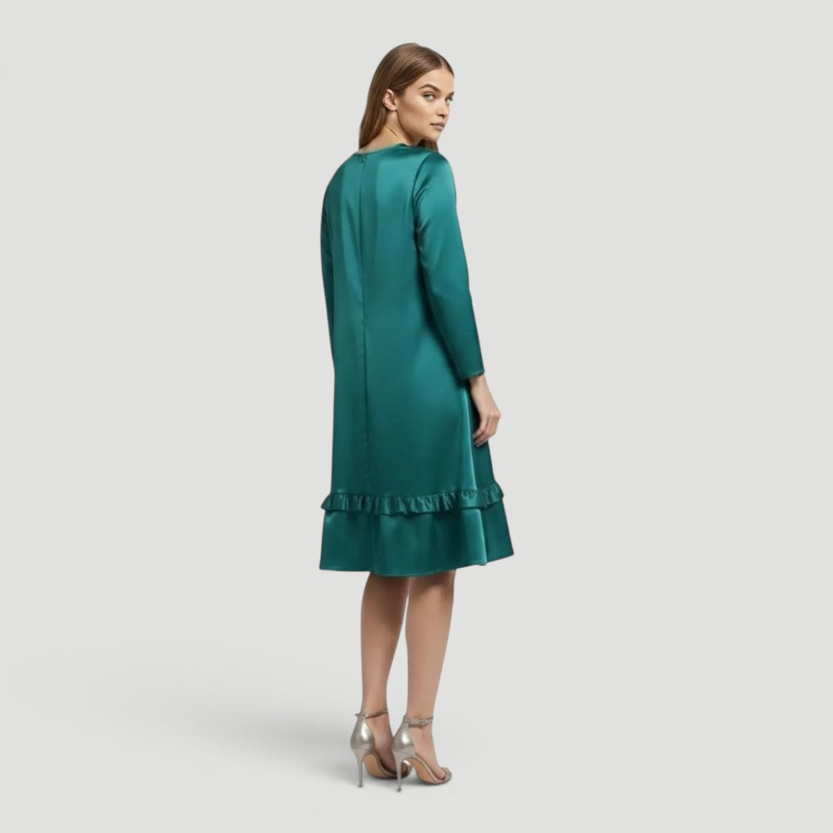 Ellmont London | Women’s Satin Dress Elegant Evening Slim Fit