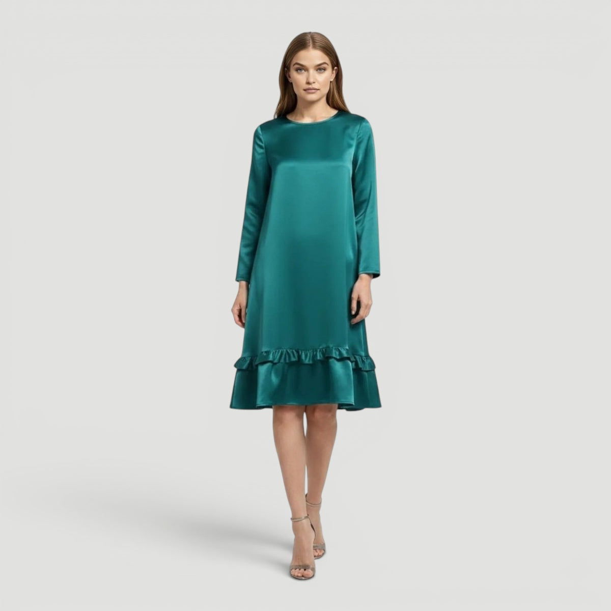 Ellmont London | Women’s Satin Dress Elegant Evening Slim Fit