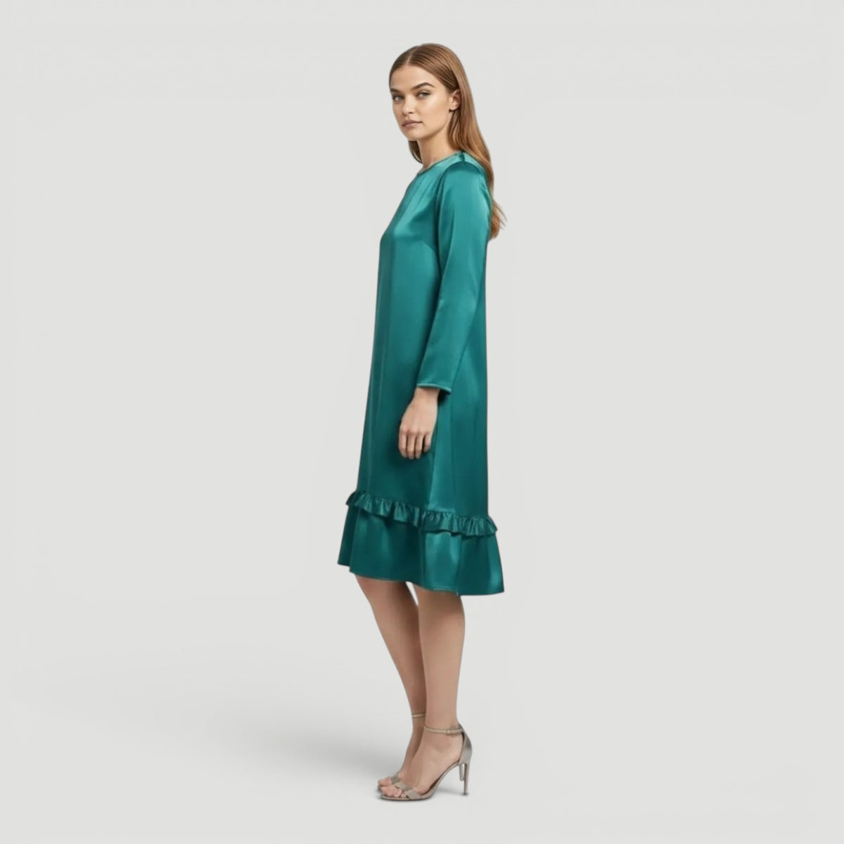 Ellmont London | Women’s Satin Dress Elegant Evening Slim Fit