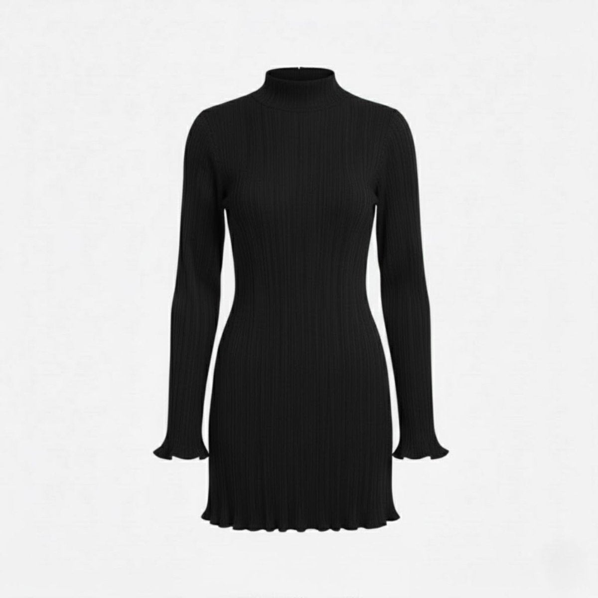 Ellmont London | Women’s Bodycon Knit Mini Dress Long Sleeve