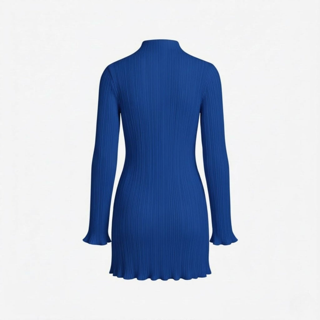 Ellmont London | Women’s Bodycon Knit Mini Dress Long Sleeve