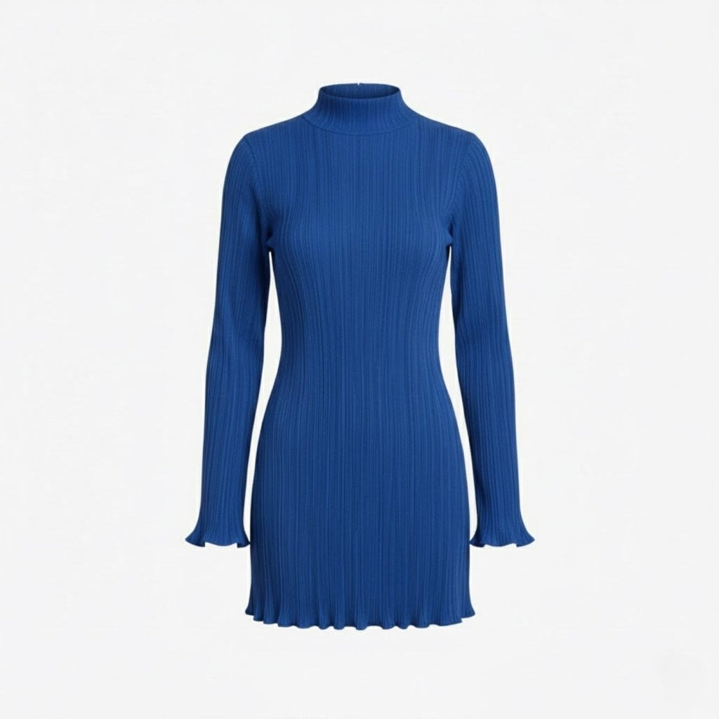Ellmont London | Women’s Bodycon Knit Mini Dress Long Sleeve
