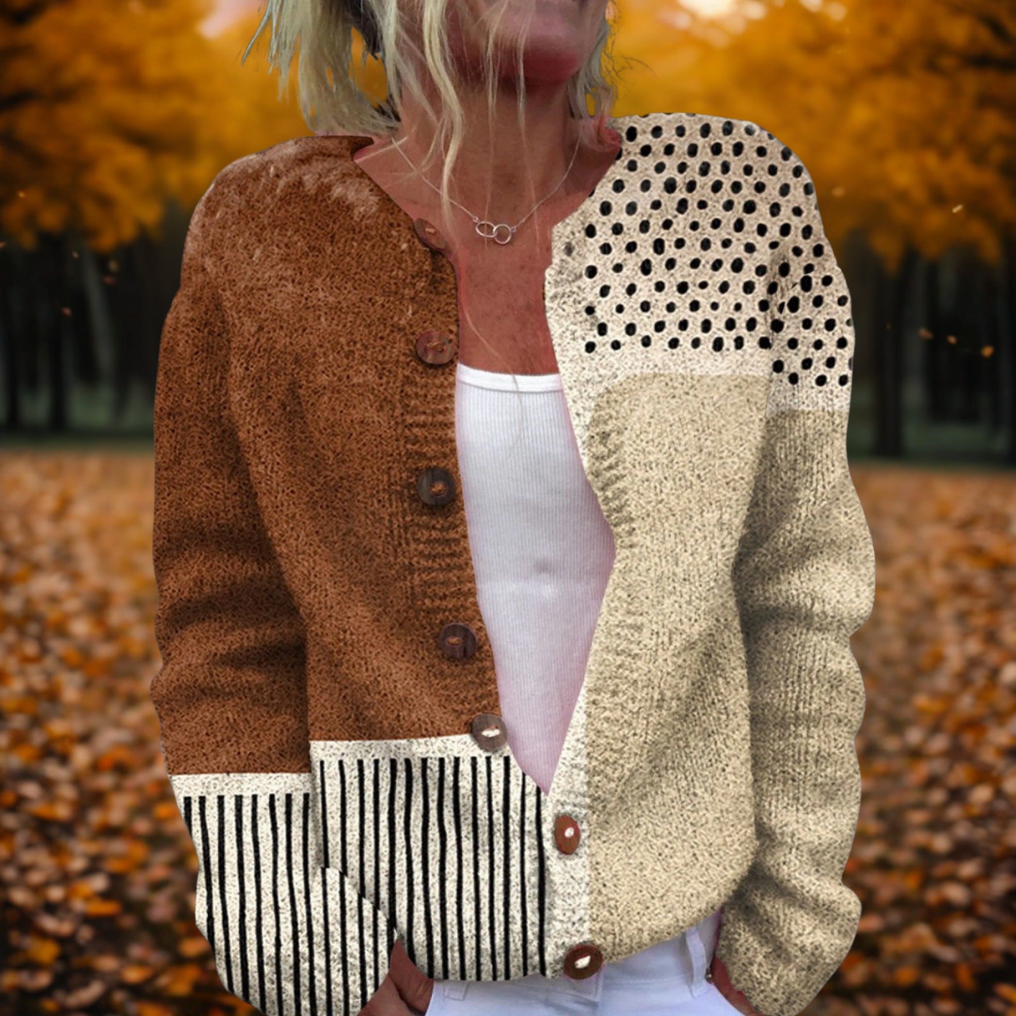 Valerie | Polka Dots Cardigan - MultiColor