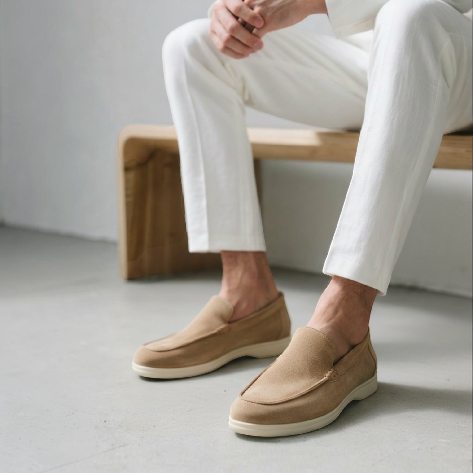 Ellmont London | Men's Classic Suede Loafers Supportive Insole