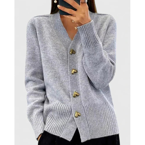 Sofia | Elegant Cardigan - Gray