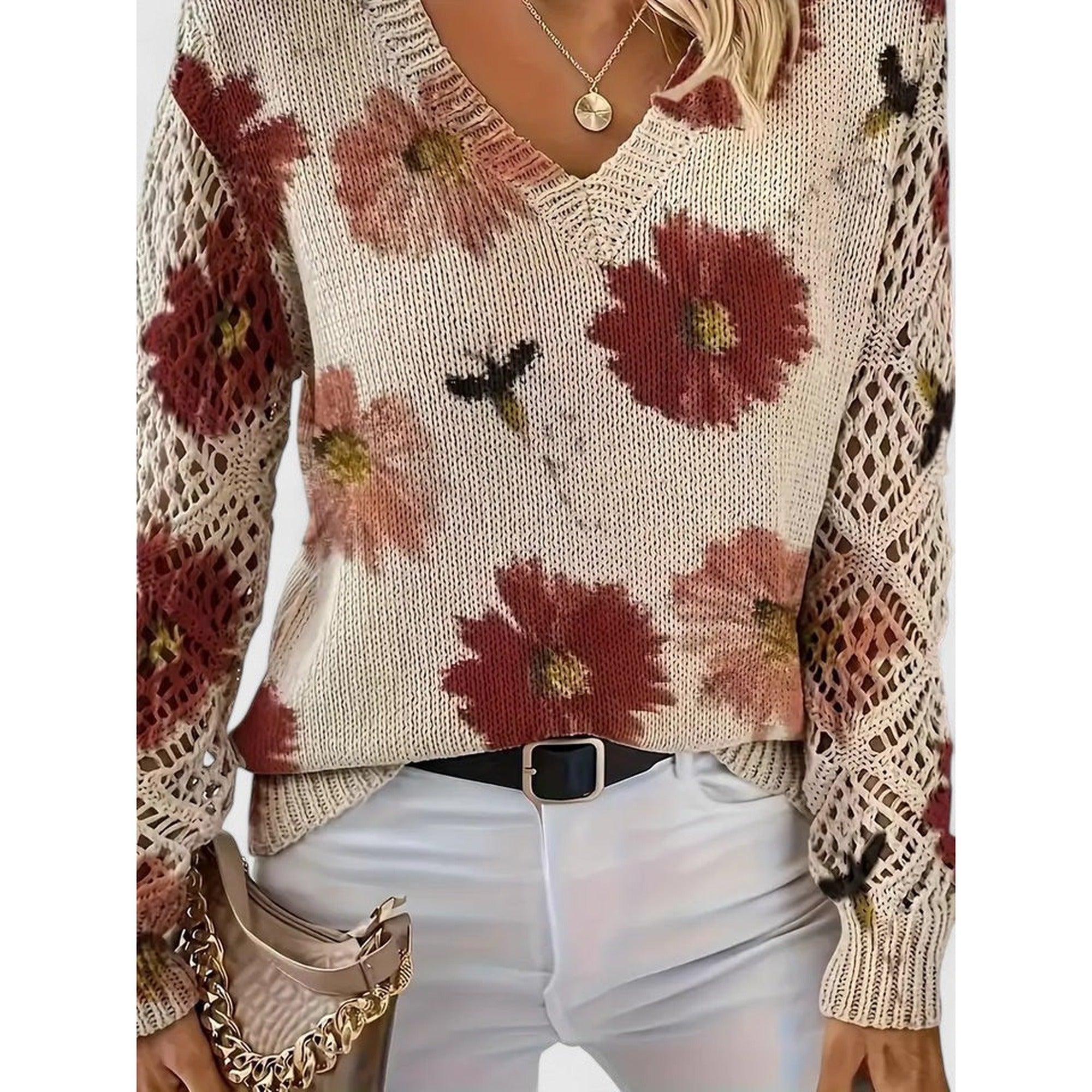 Winnie | Elegant Cardigan - Red
