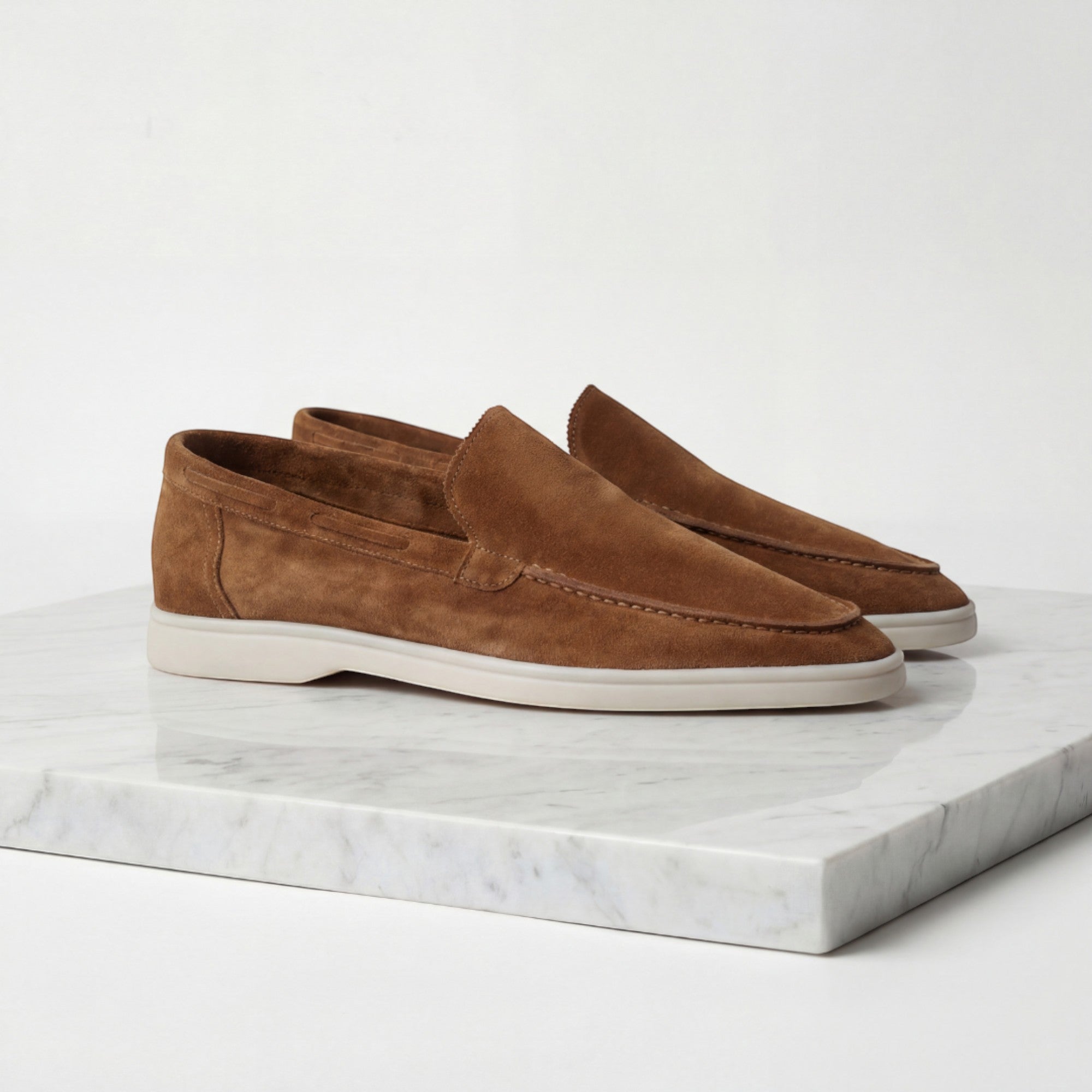 Ellmont London | Men's Comfortable Suede Dress Loafers