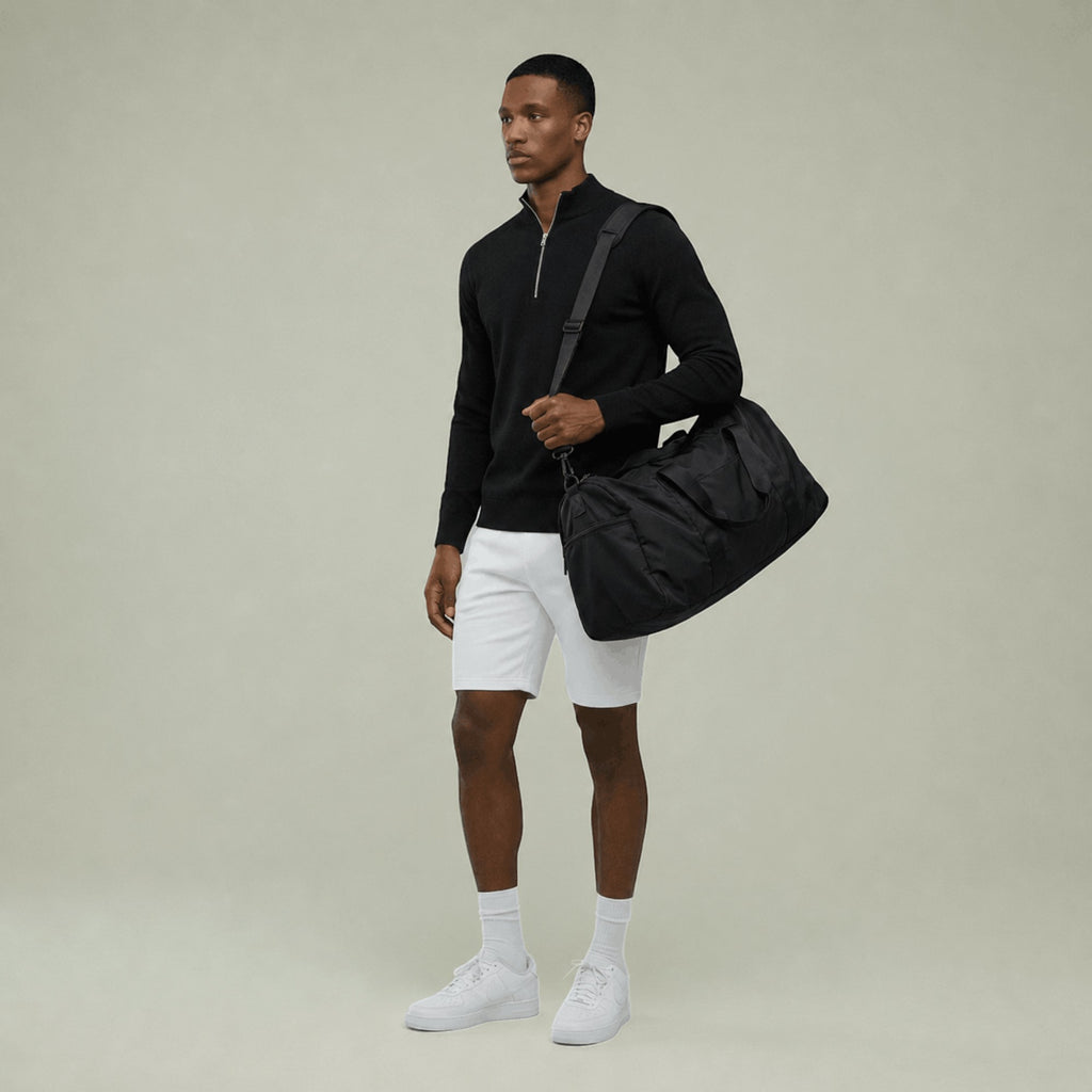 Ellmont London | Men's Quarter Zip Knit Sweater Lightweight Travel Layer