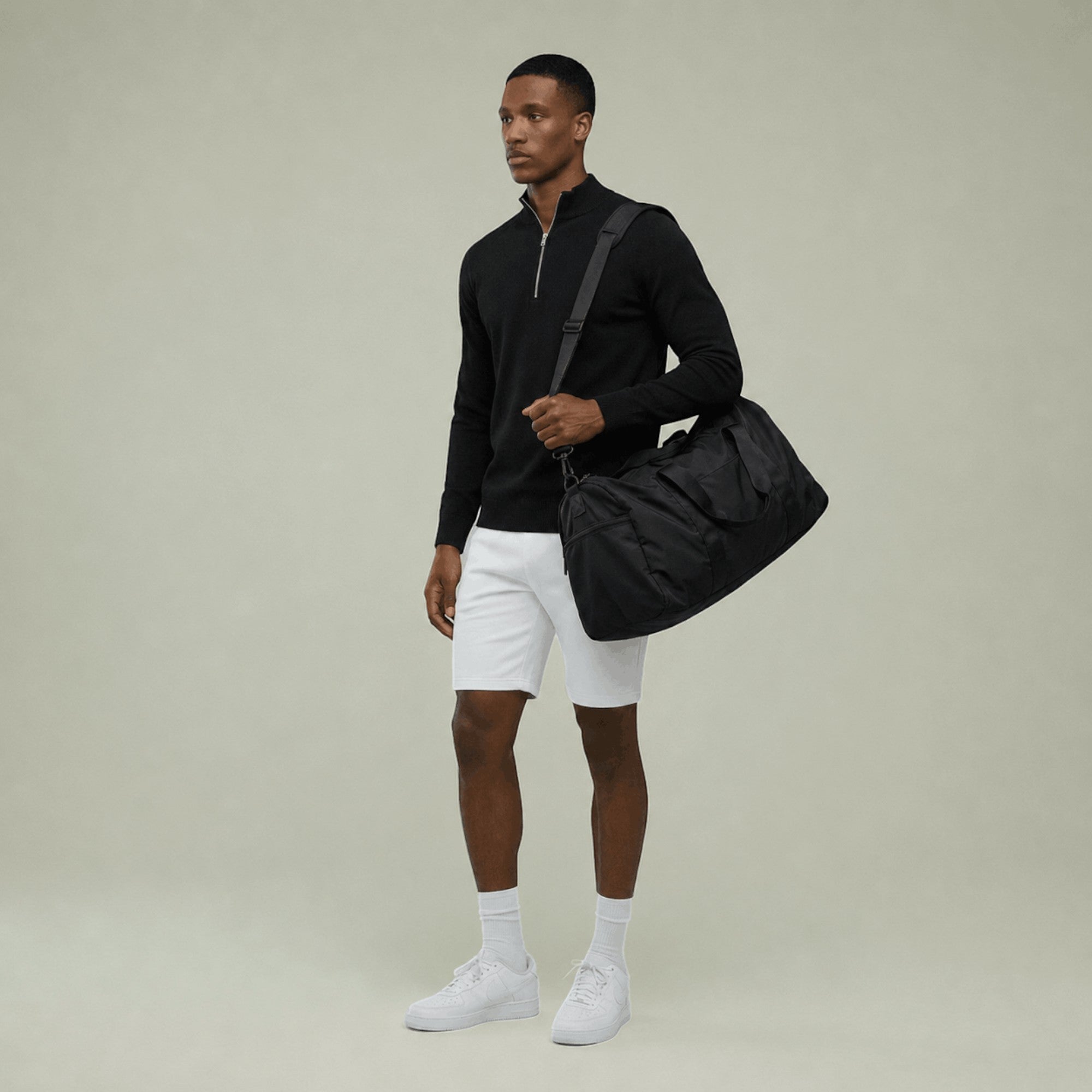 Ellmont London | Men's Quarter Zip Knit Sweater Lightweight Travel Layer