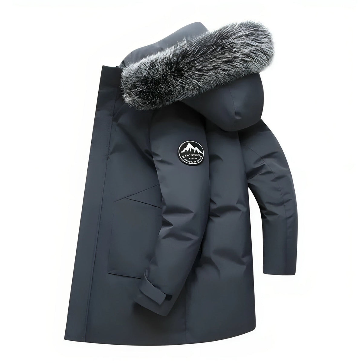 Men's Water-Repellent Winter Parka Jacket with Hood