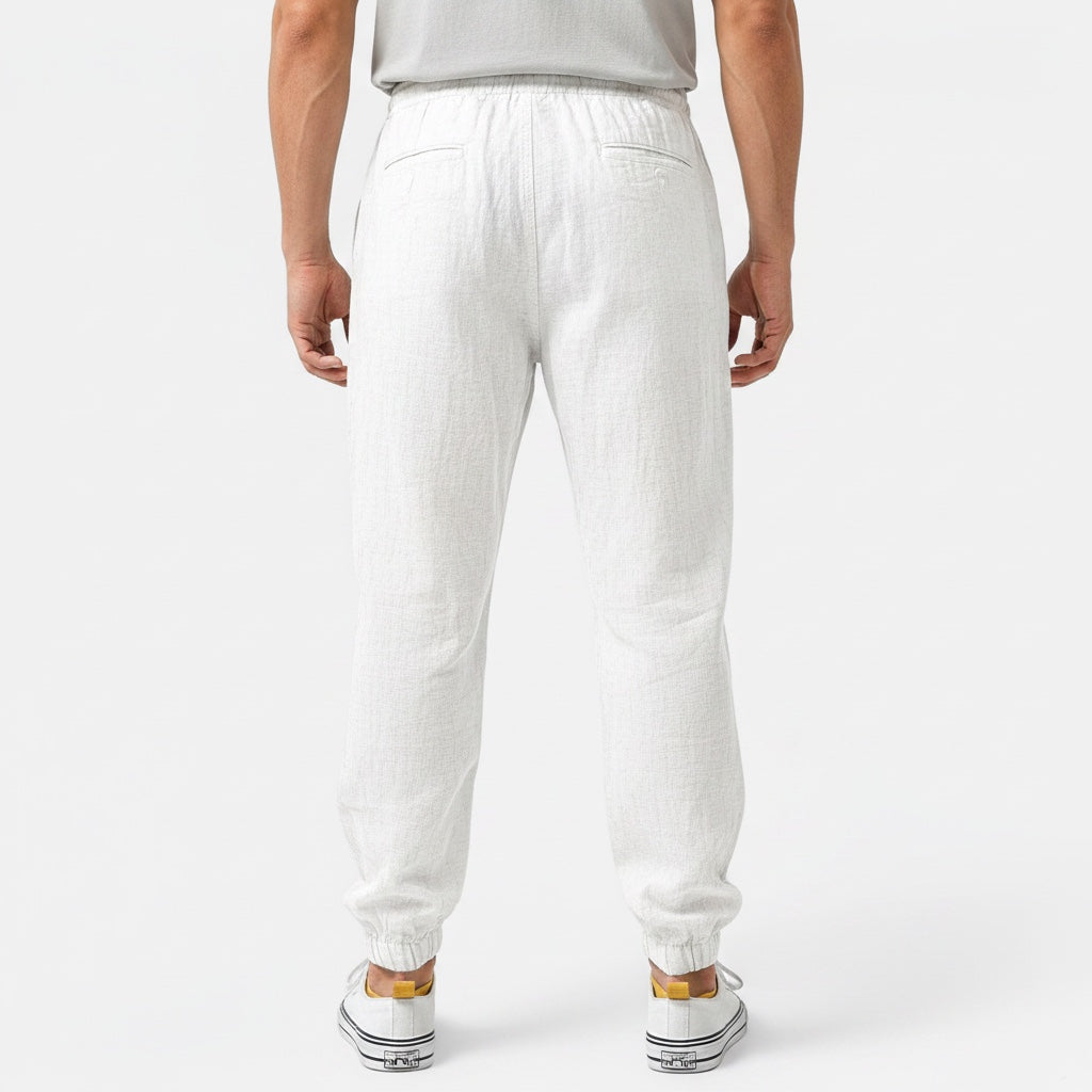 Ellmont London | Men's Drawstring Breathable Premium Linen Blend Pants