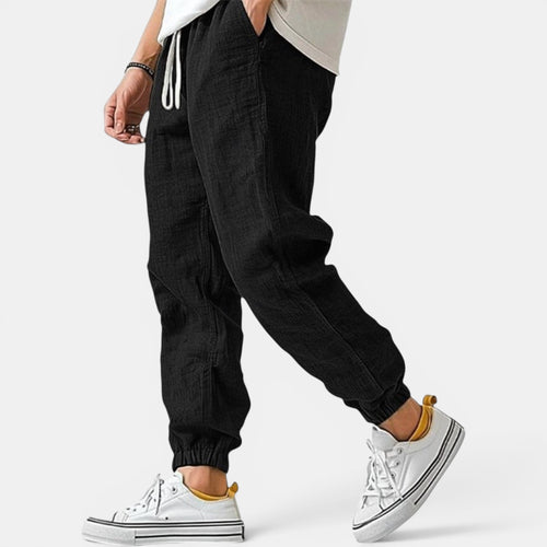 Ellmont London | Men's Drawstring Breathable Premium Linen Blend Pants