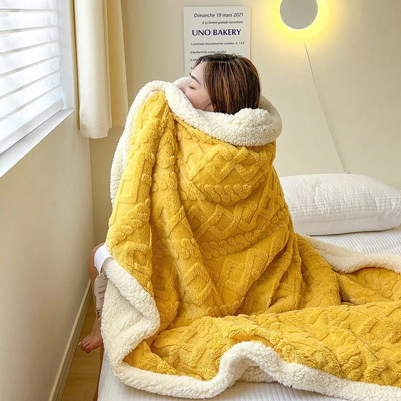 Thick Fleece Blanket – Warm Winter Throw