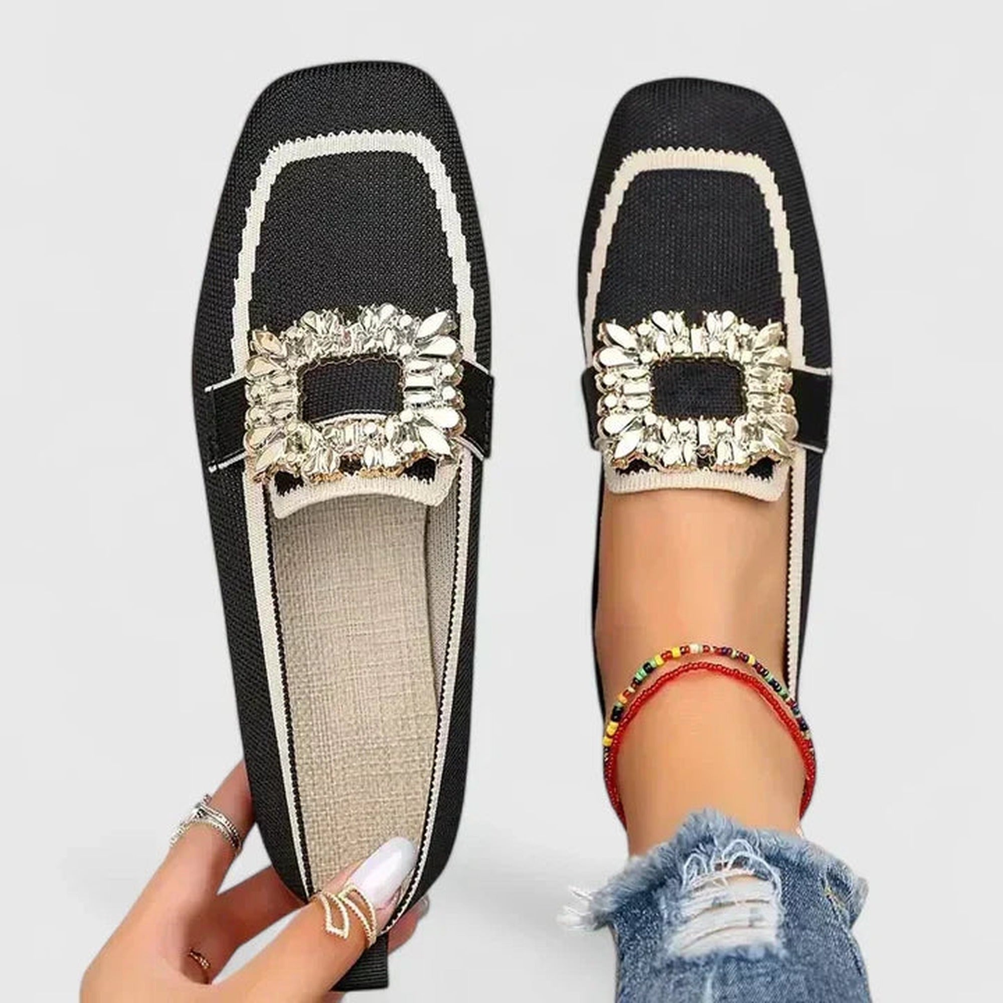 Natasha | Orthopedic Loafers - Black