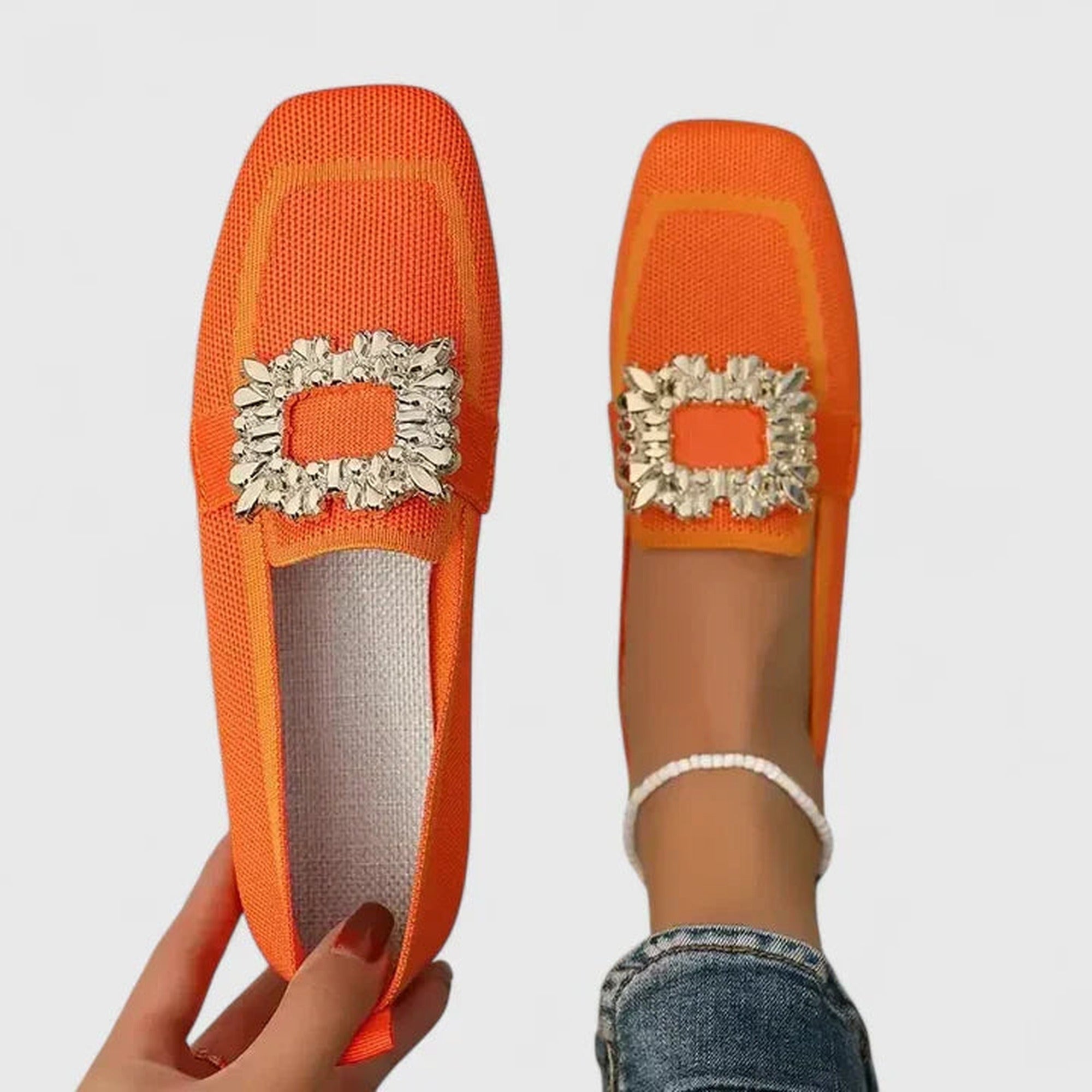 Natasha | Orthopedic Loafers - Orange