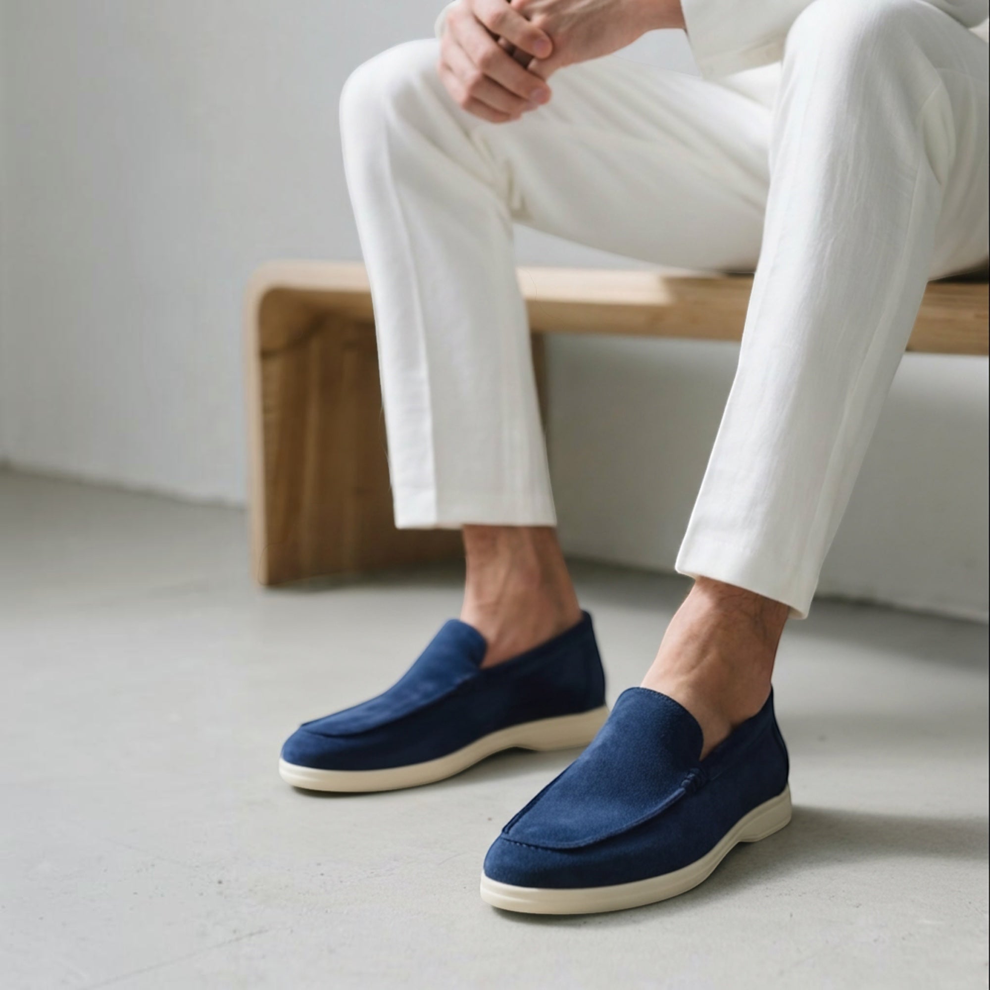 Ellmont London | Men's Classic Suede Loafers Supportive Insole