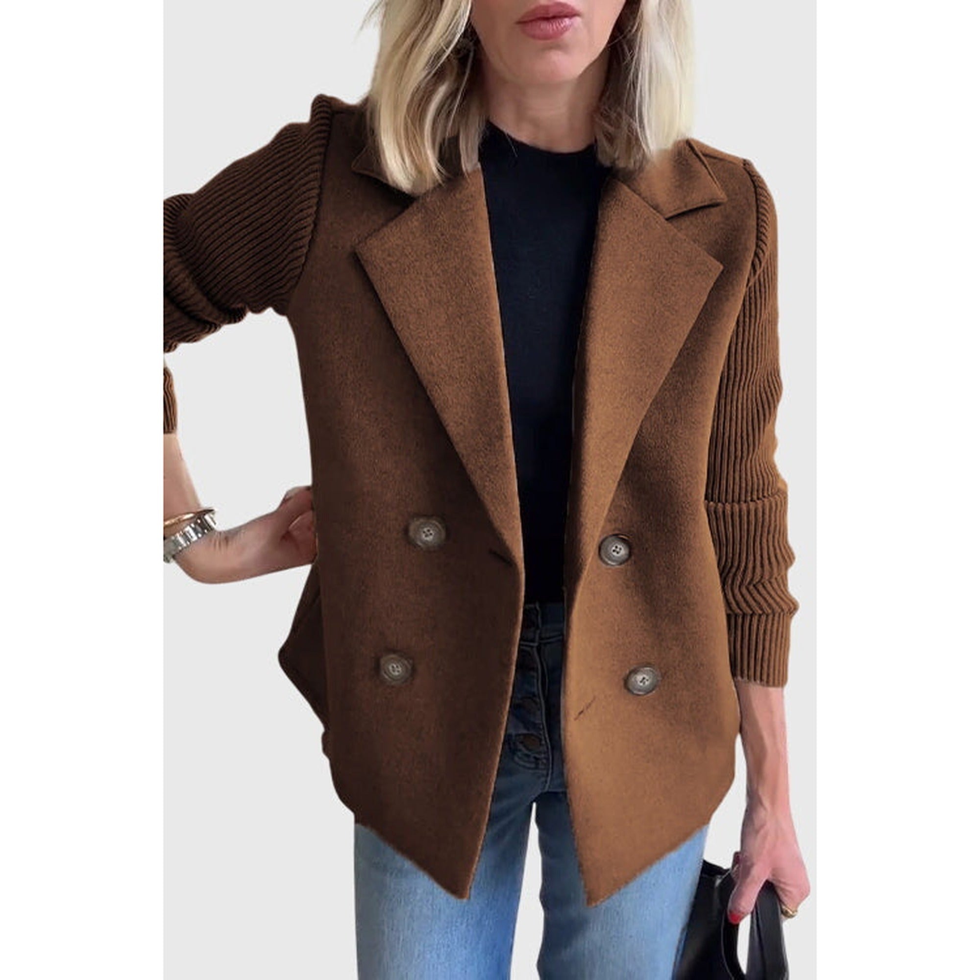 Amara | Melina - Elegant Blazer - Brown