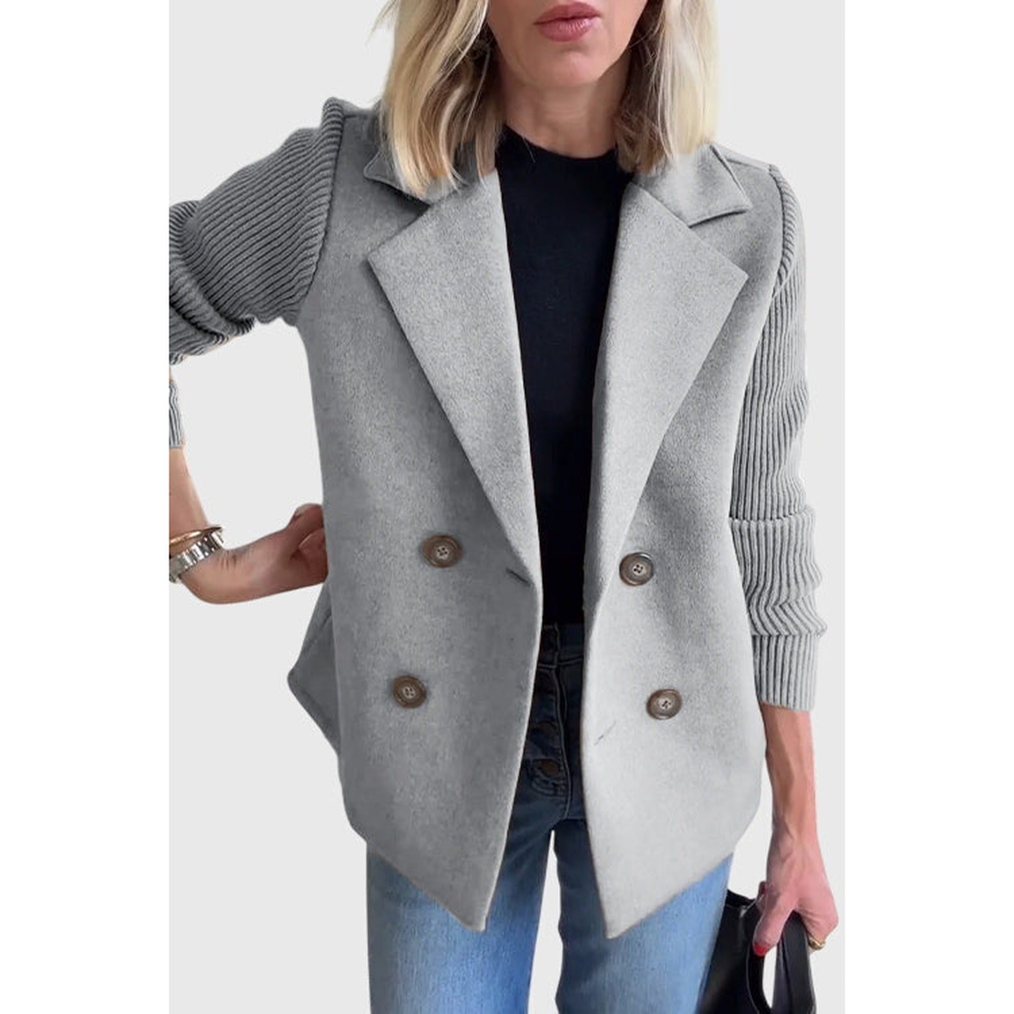 Amara | Melina - Elegant Blazer - Gray