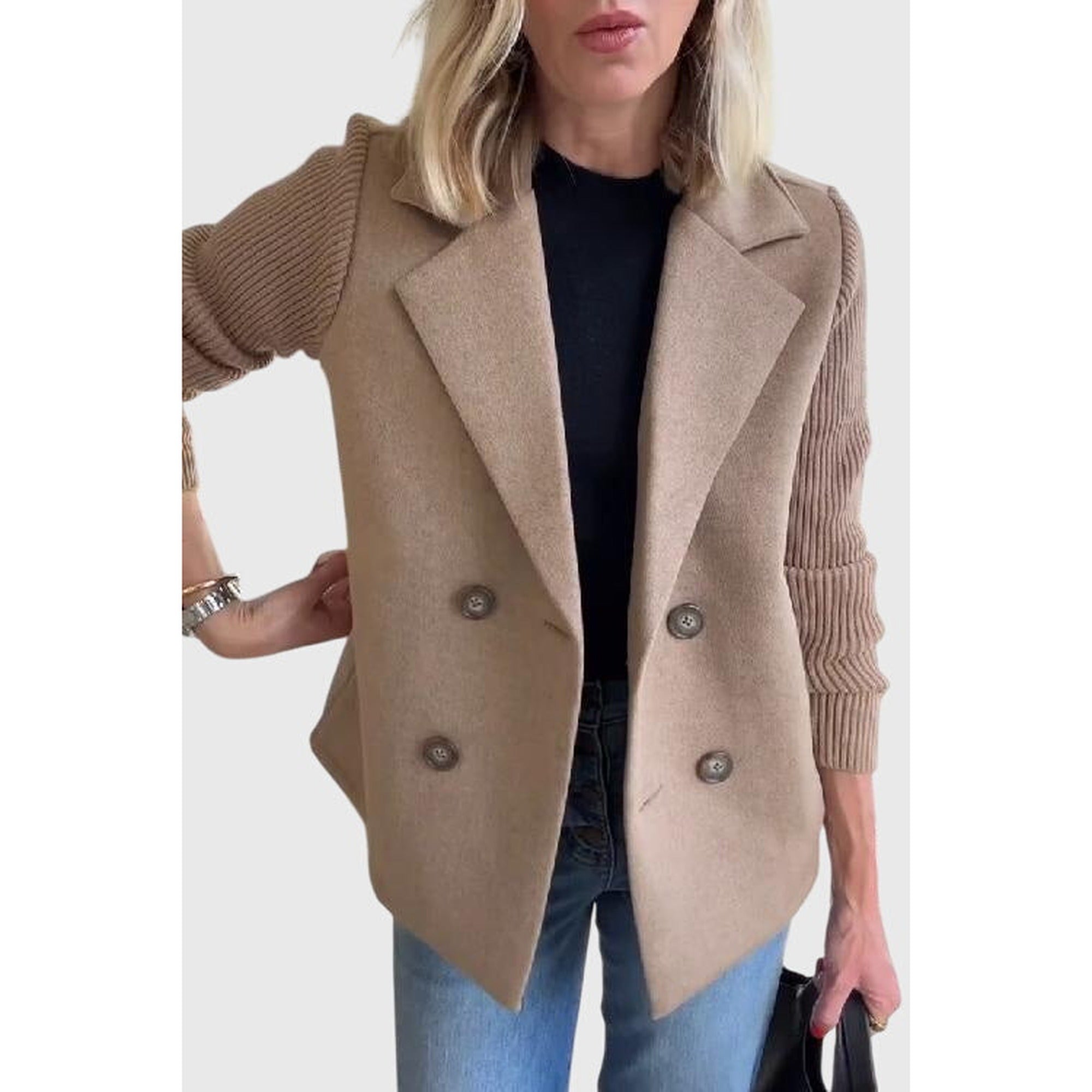 Amara | Melina - Elegant Blazer - Khaki