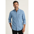 Miles | Men's Chambray Shirt Relaxed Fit - Light Blue