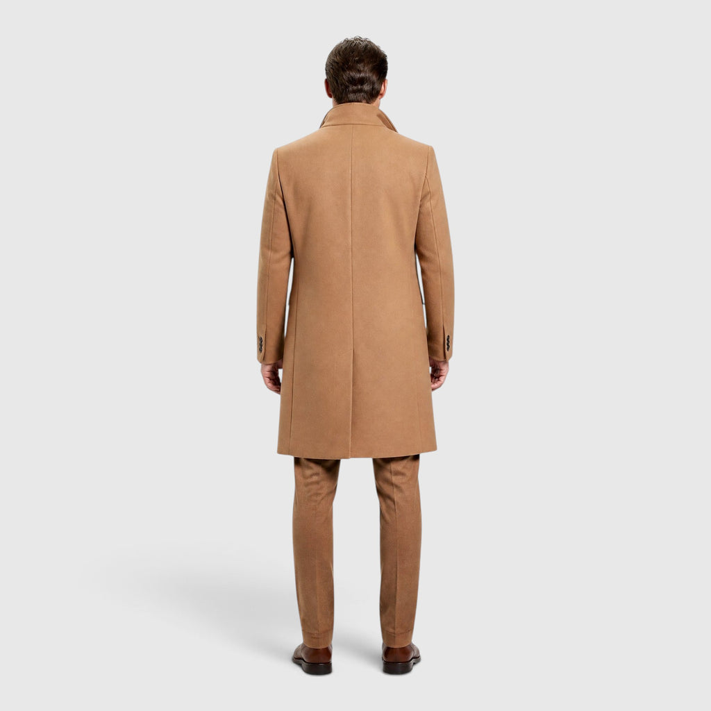 Quentin | Men's Wool Coat Elegant Warm Long Coat for Cold Weather
