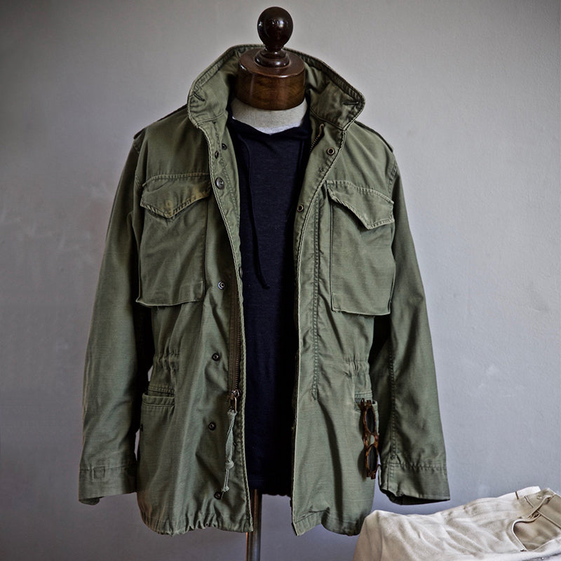 Clara | Men's Vintage Military Jacket with Hidden Hood