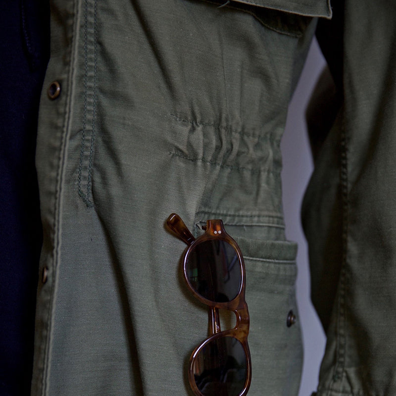Clara | Men's Vintage Military Jacket with Hidden Hood