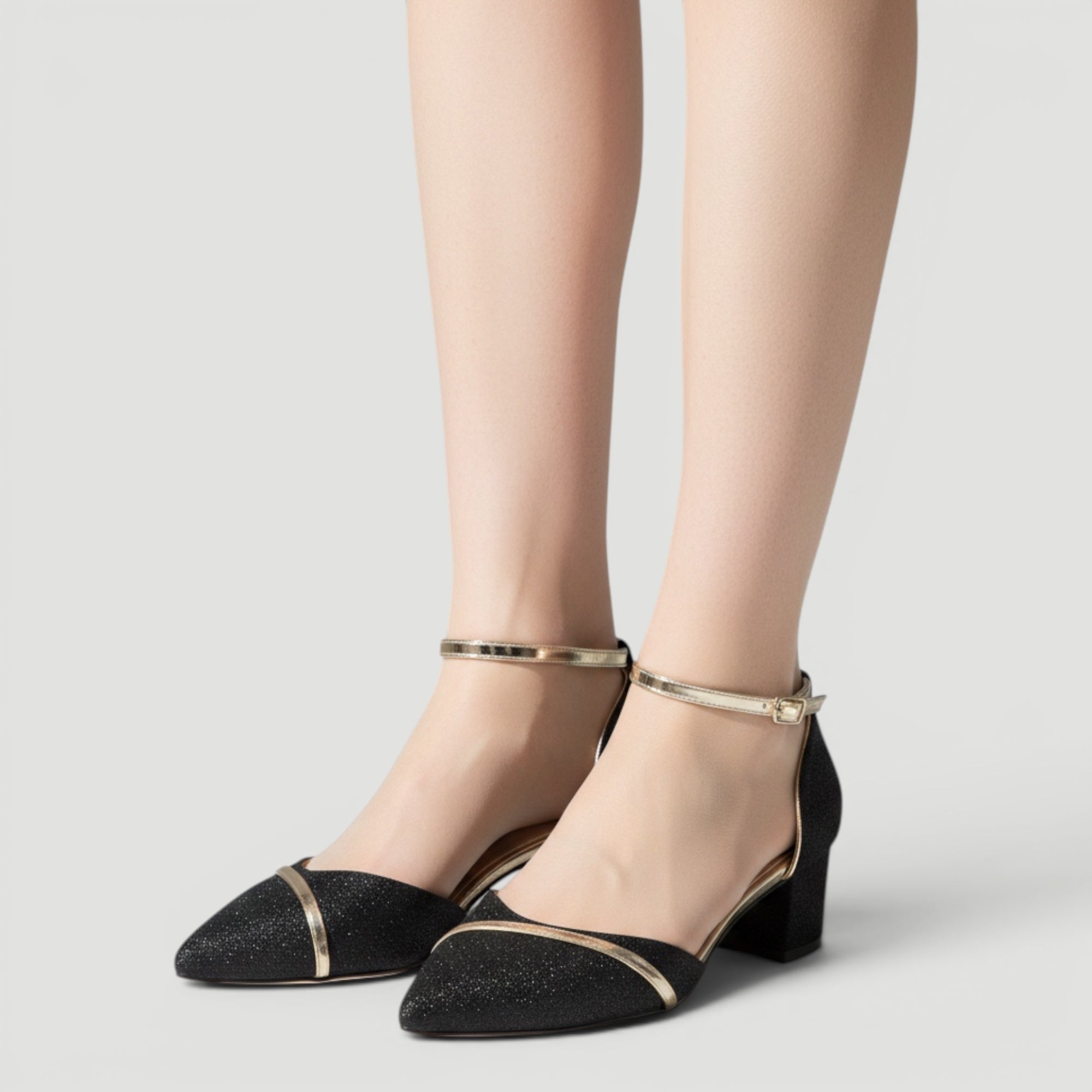 Ellmont London | Women’s Elegant Mary Jane Heel Ankle Strap Pumps