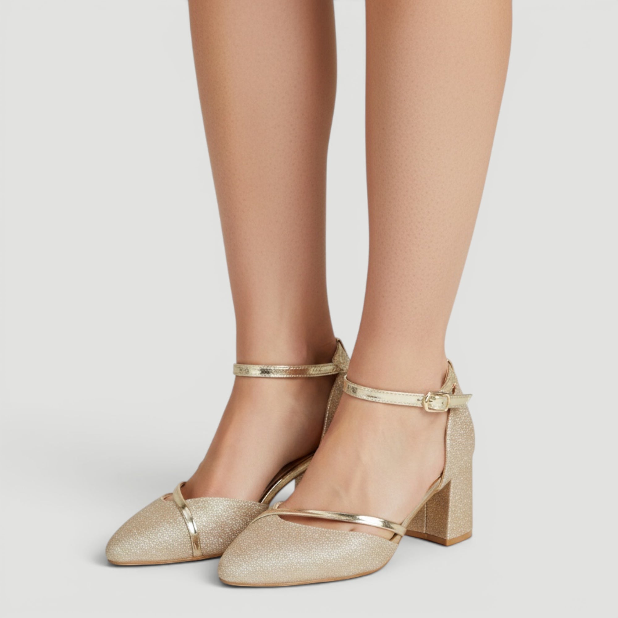 Ellmont London | Women’s Elegant Mary Jane Heel Ankle Strap Pumps