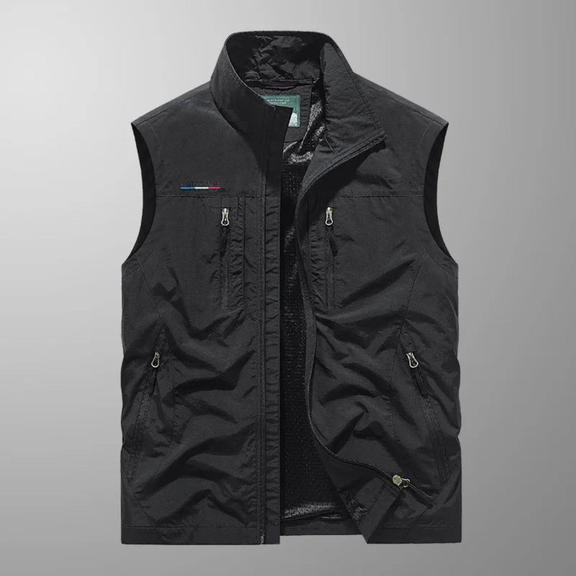Evan 2 | MULTI POCKET UTILITY VEST FOR MEN - Black