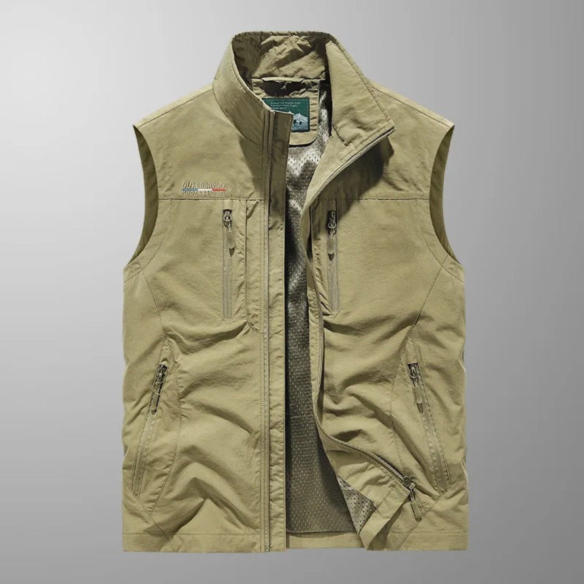 Evan 2 | MULTI POCKET UTILITY VEST FOR MEN - Khaki