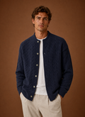 Logan | Men's Cable Knit Cardigan - Button Front Sweater
