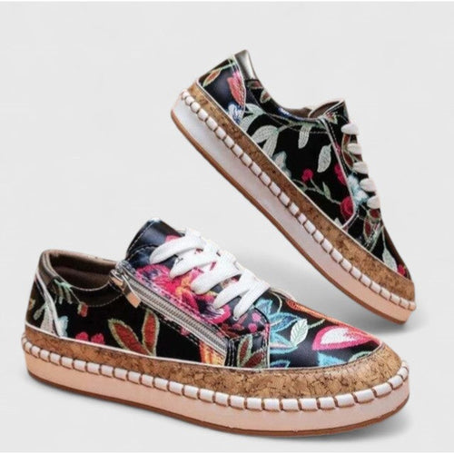 Beatrice | Orthopedic Shoes - Black Exotic