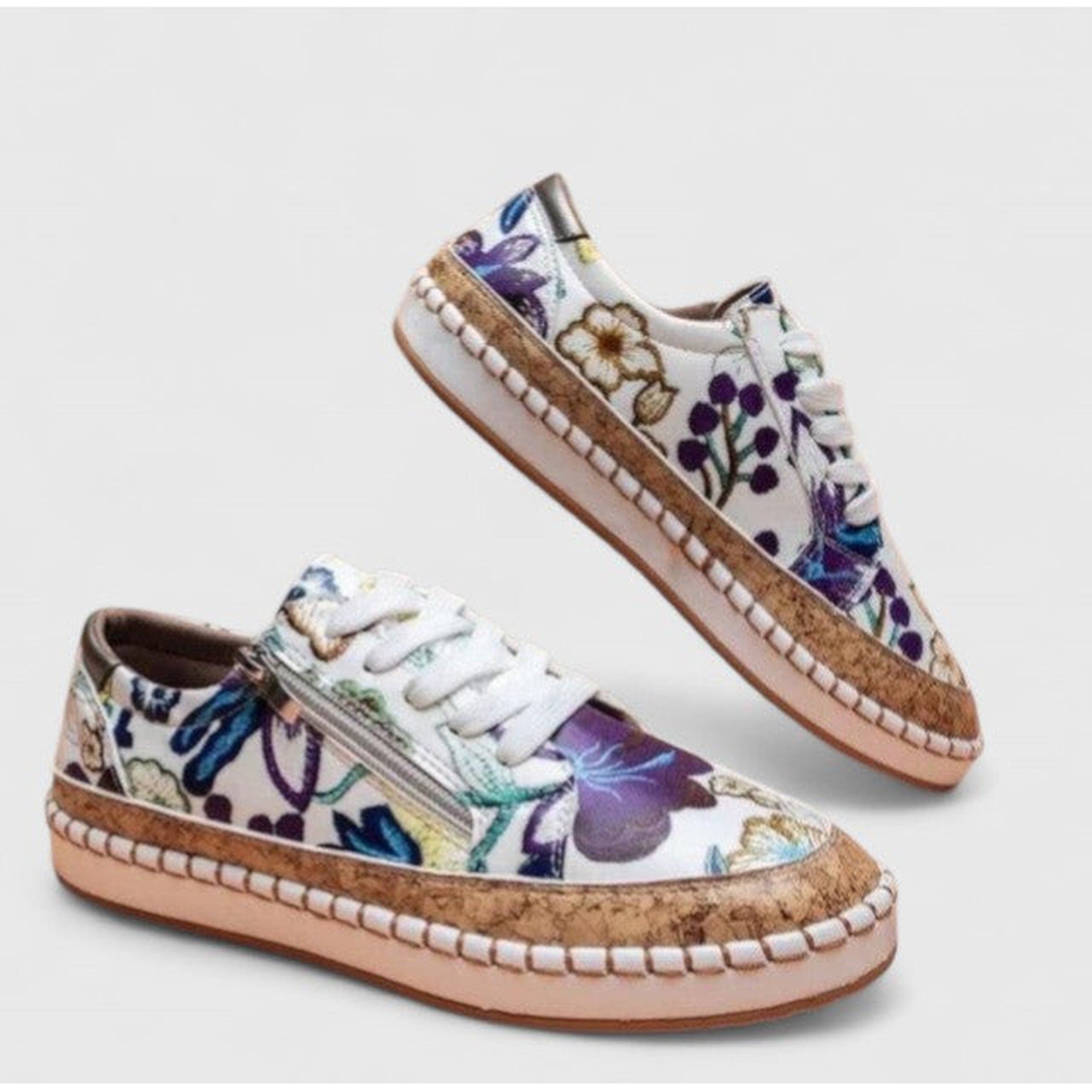 Beatrice | Orthopedic Shoes - Blue Flora