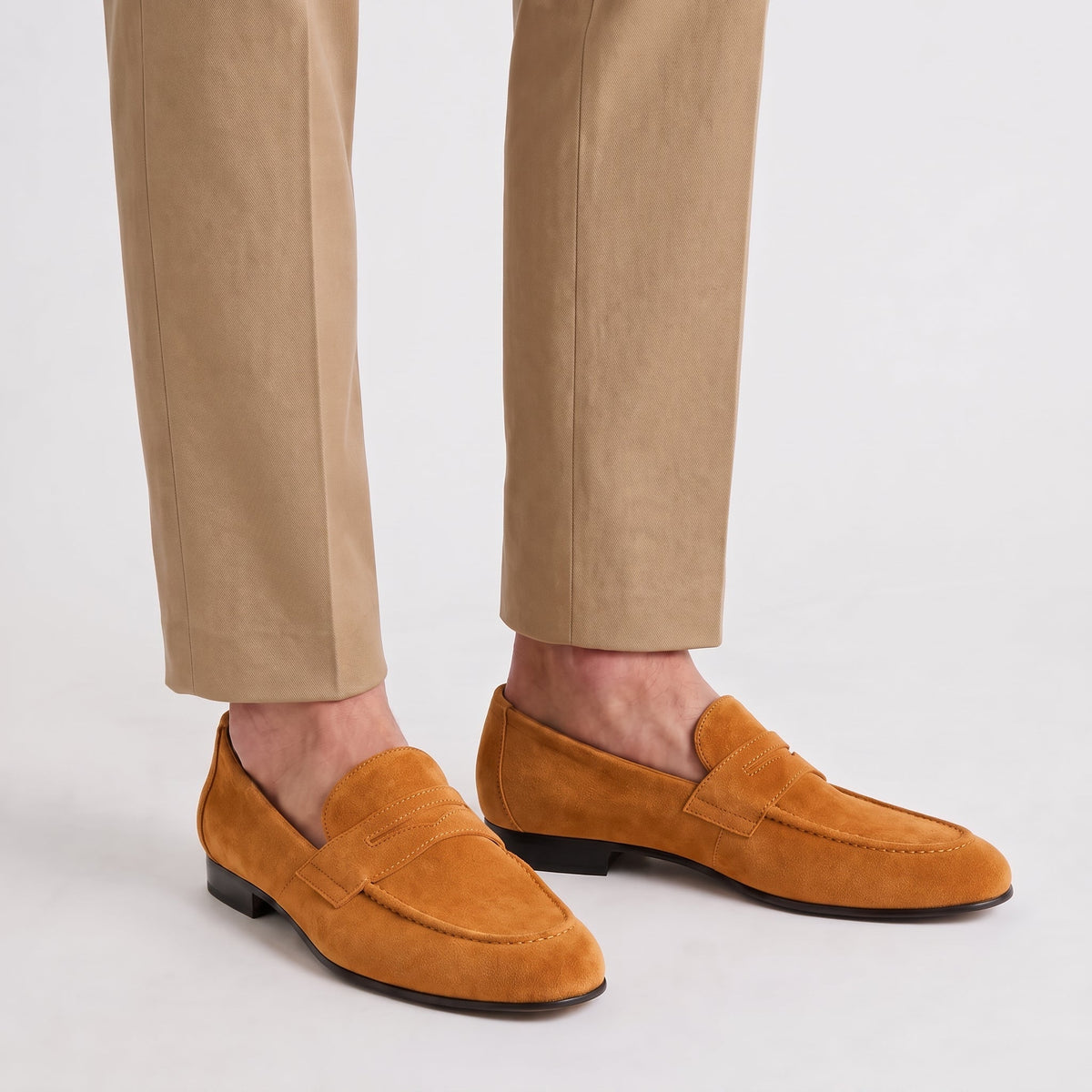 Men's Smart Casual Penny Loafers – Round Toe