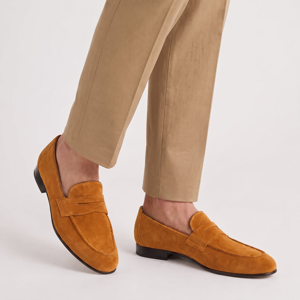Men's Smart Casual Penny Loafers – Round Toe